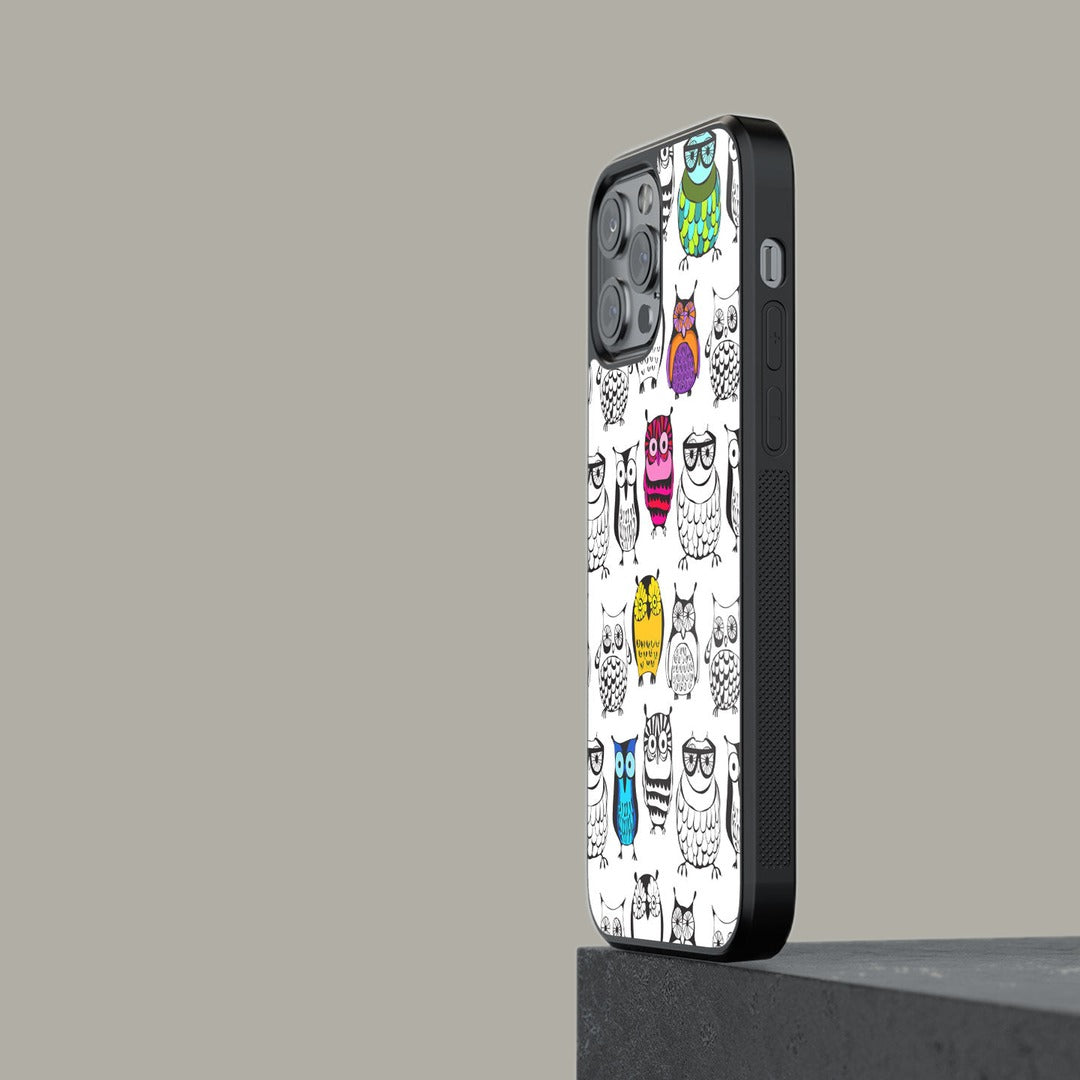 Owl Art Glass iPhone Case for iPhone 13 Pro | Macmerise