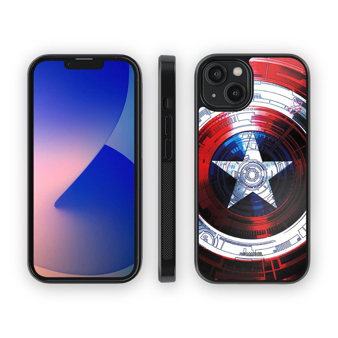 Captains Shield Decoded Glass iPhone Case for iPhone 14 | Macmerise