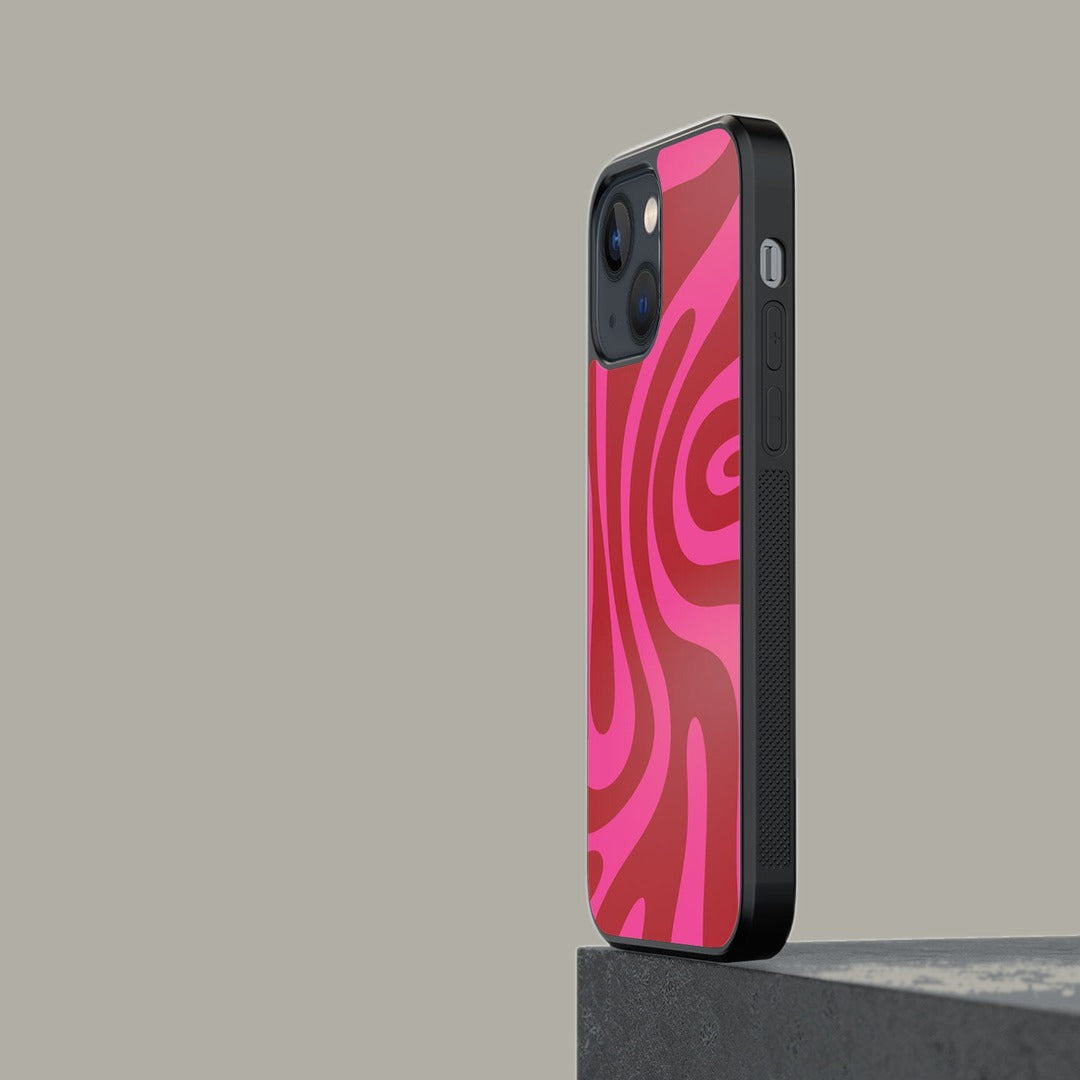 Wavy Whimsy Glass iPhone Case for iPhone 13 | Macmerise