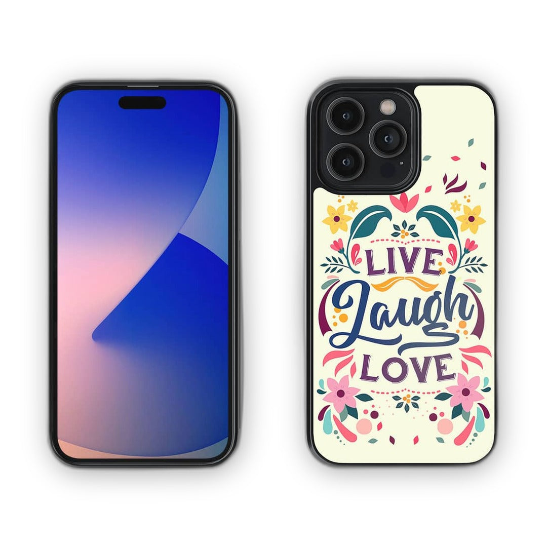 Live Laugh Love Glass iPhone Case for iPhone 14 Pro Max | Macmerise