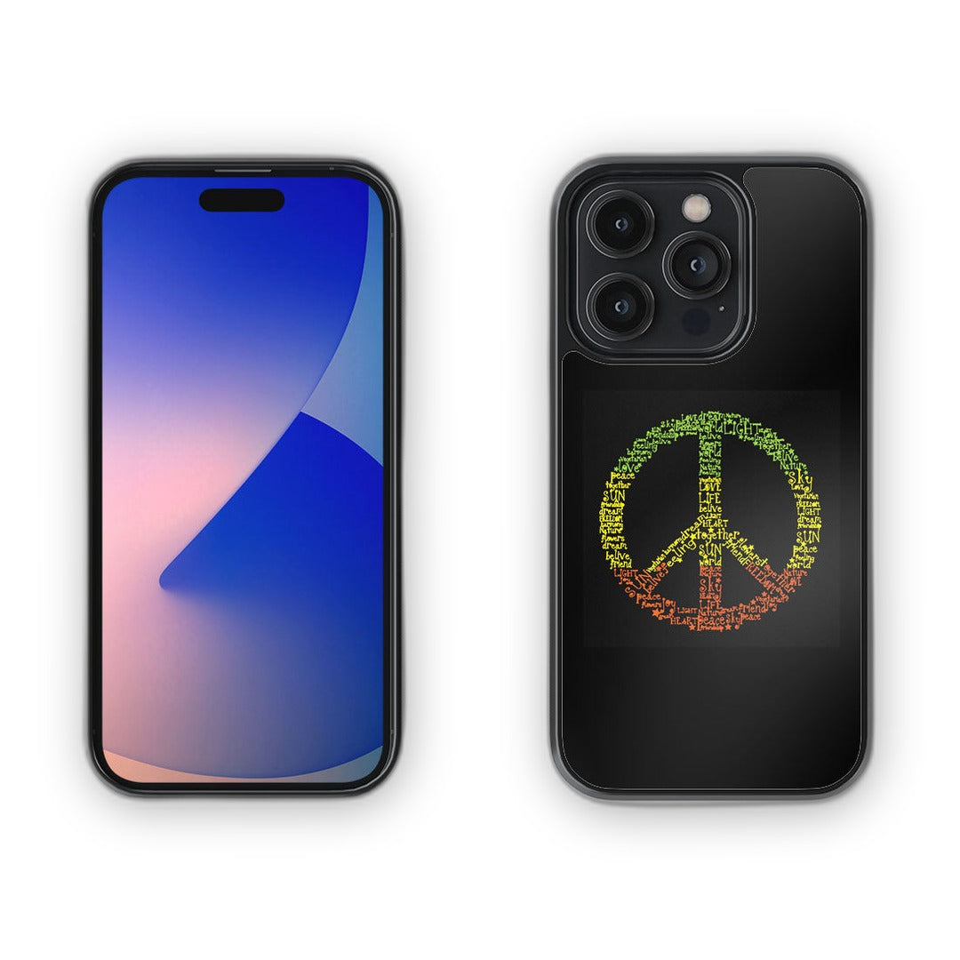 Symbol of Peace Glass iPhone Case for iPhone 14 Pro | Macmerise