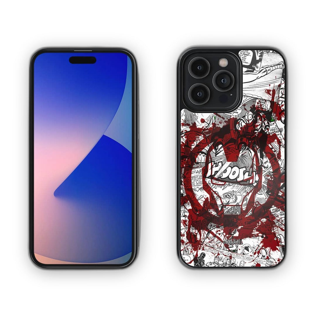 Splash Out Iron Man Glass iPhone Case for iPhone 14 Pro Max | Macmerise