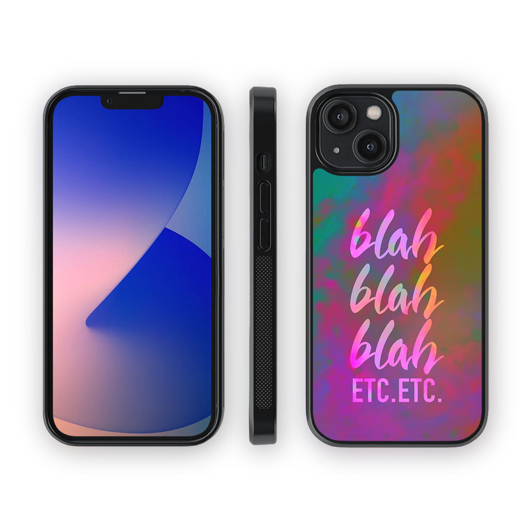 Blah Blah Glass iPhone Case for iPhone 14 | Macmerise