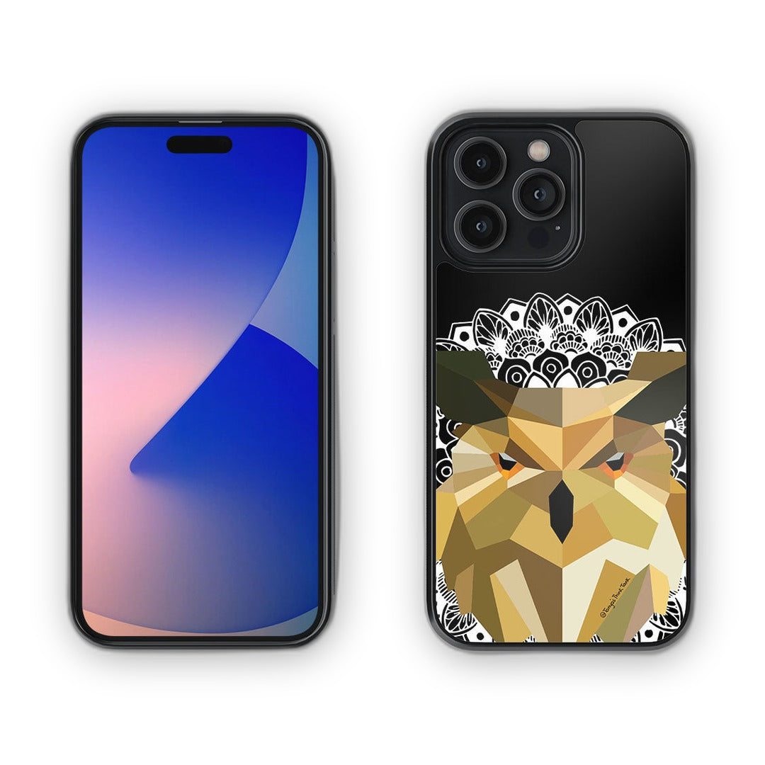 Owl Poly Glass iPhone Case for iPhone 14 Pro Max | Macmerise