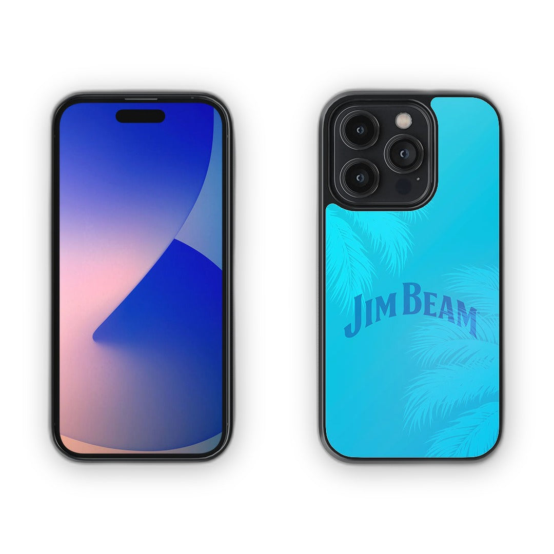 Jim Beam Palms Blue Glass iPhone Case for iPhone 14 Pro | Macmerise