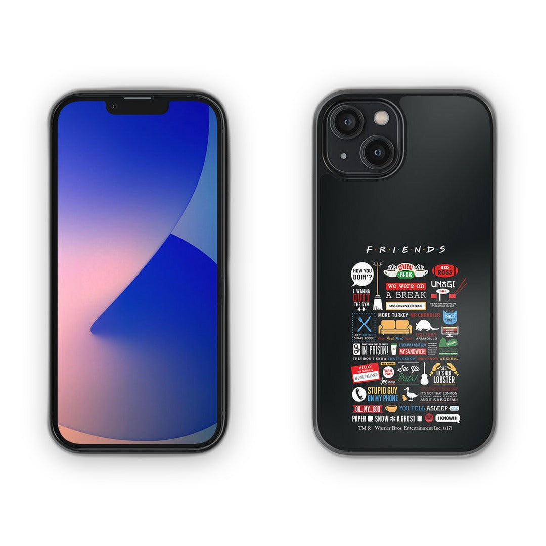 Friends Infographic Glass iPhone Case for iPhone 14 | Macmerise