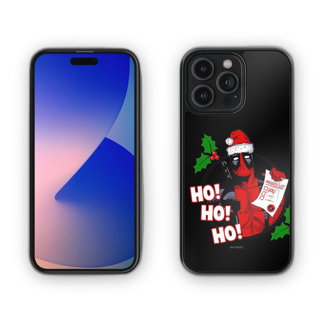 Deadpool Santa Glass iPhone Case for iPhone 14 Pro Max | Macmerise