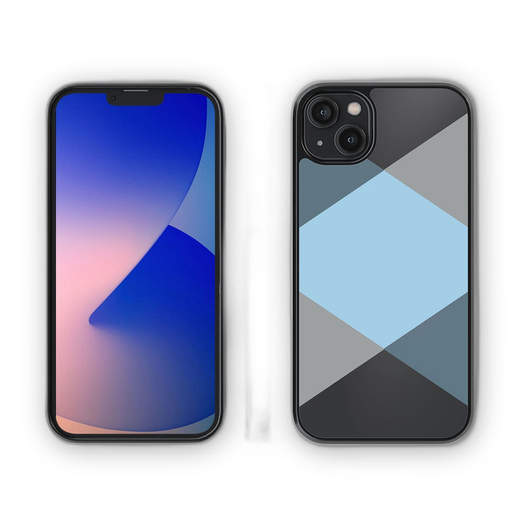Criss Cross iPhone 14 Plus Cover Blue - detail view | Macmerise