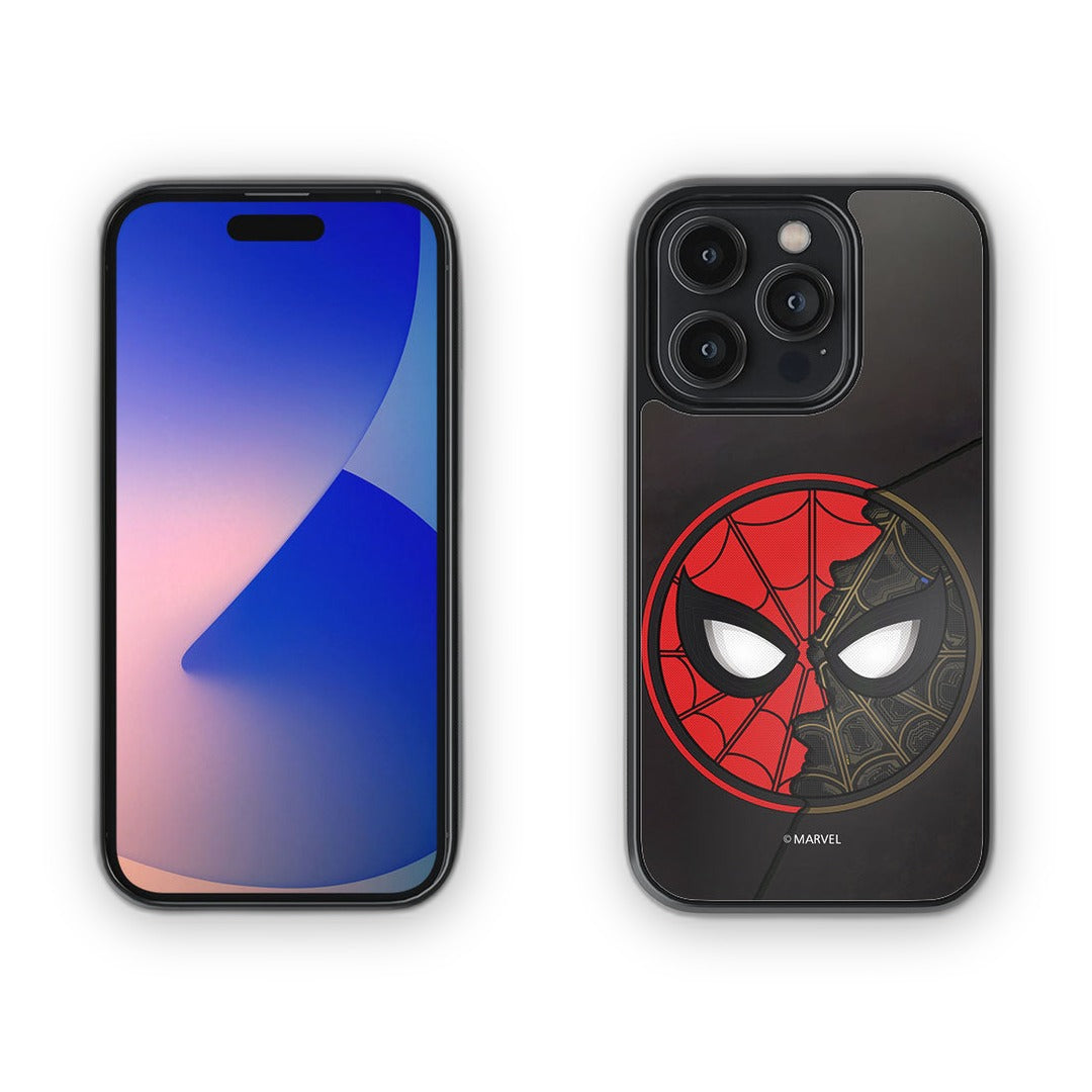 Two Face Spidey Glass iPhone Case for iPhone 14 Pro | Macmerise