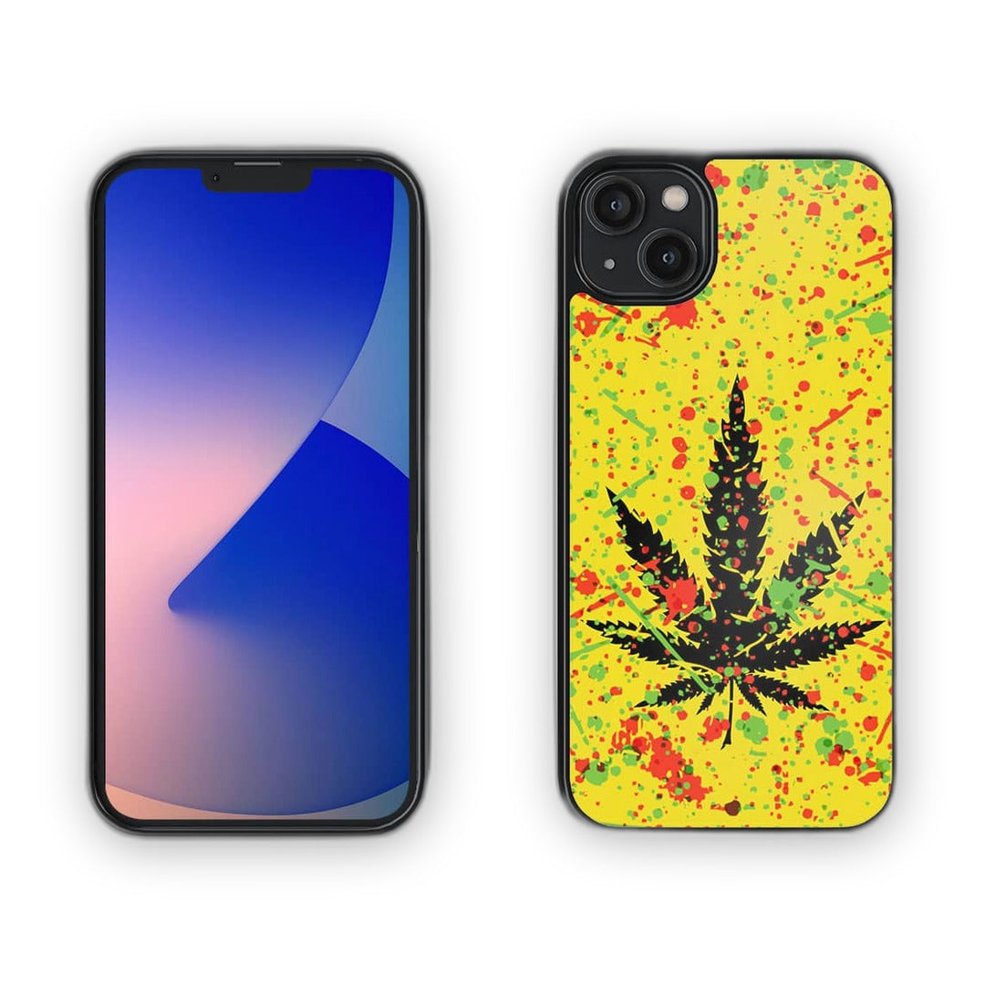 Rasta Splash Glass iPhone Case for iPhone 14 Plus | Macmerise