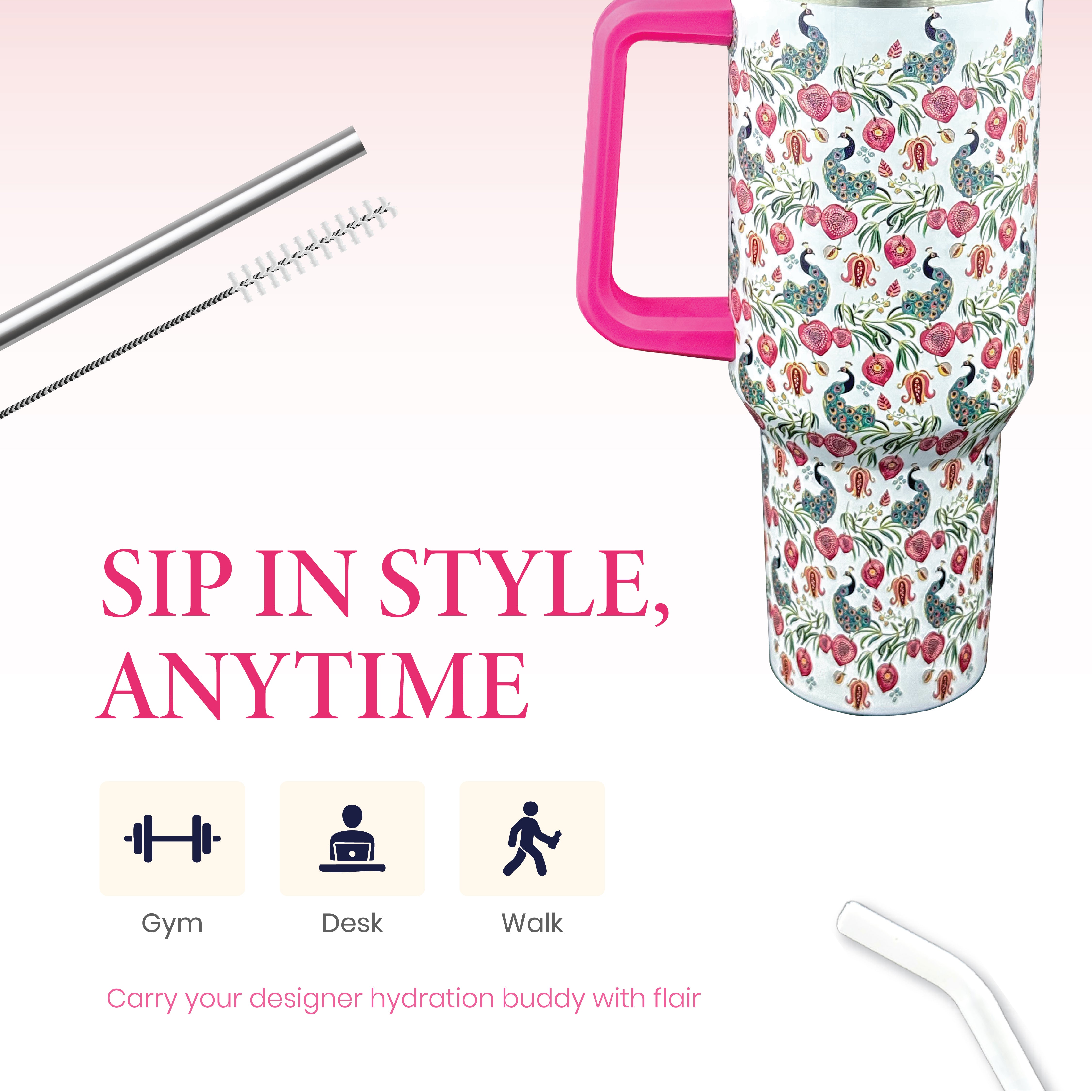 Payal Singhal FOMO Tumbler Fuchsia Pink | Macmerise