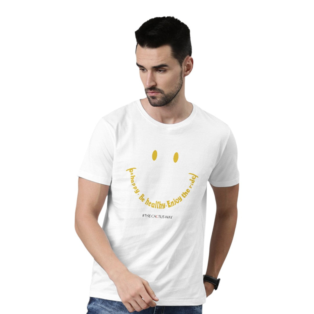 Be Happy Be Healthy Unisex T-Shirt | Macmerise
