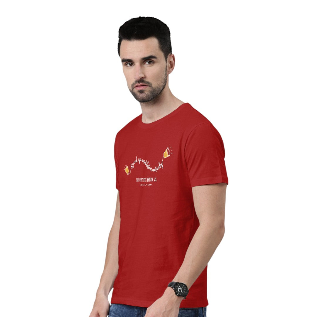 Speak Up and Listen Actively Unisex T-Shirt | Macmerise