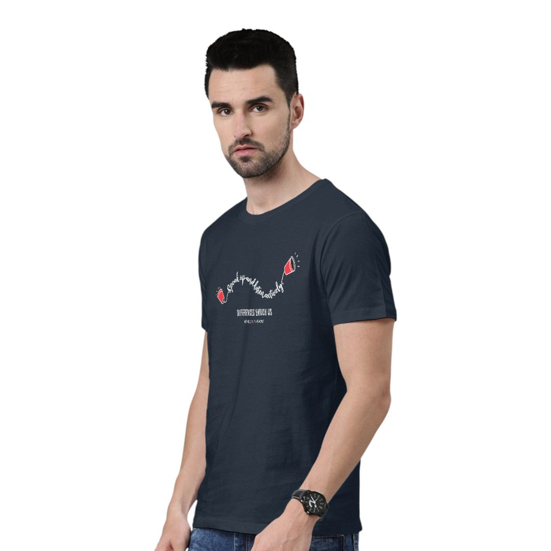Speak Up and Listen Actively Unisex T-Shirt | Macmerise