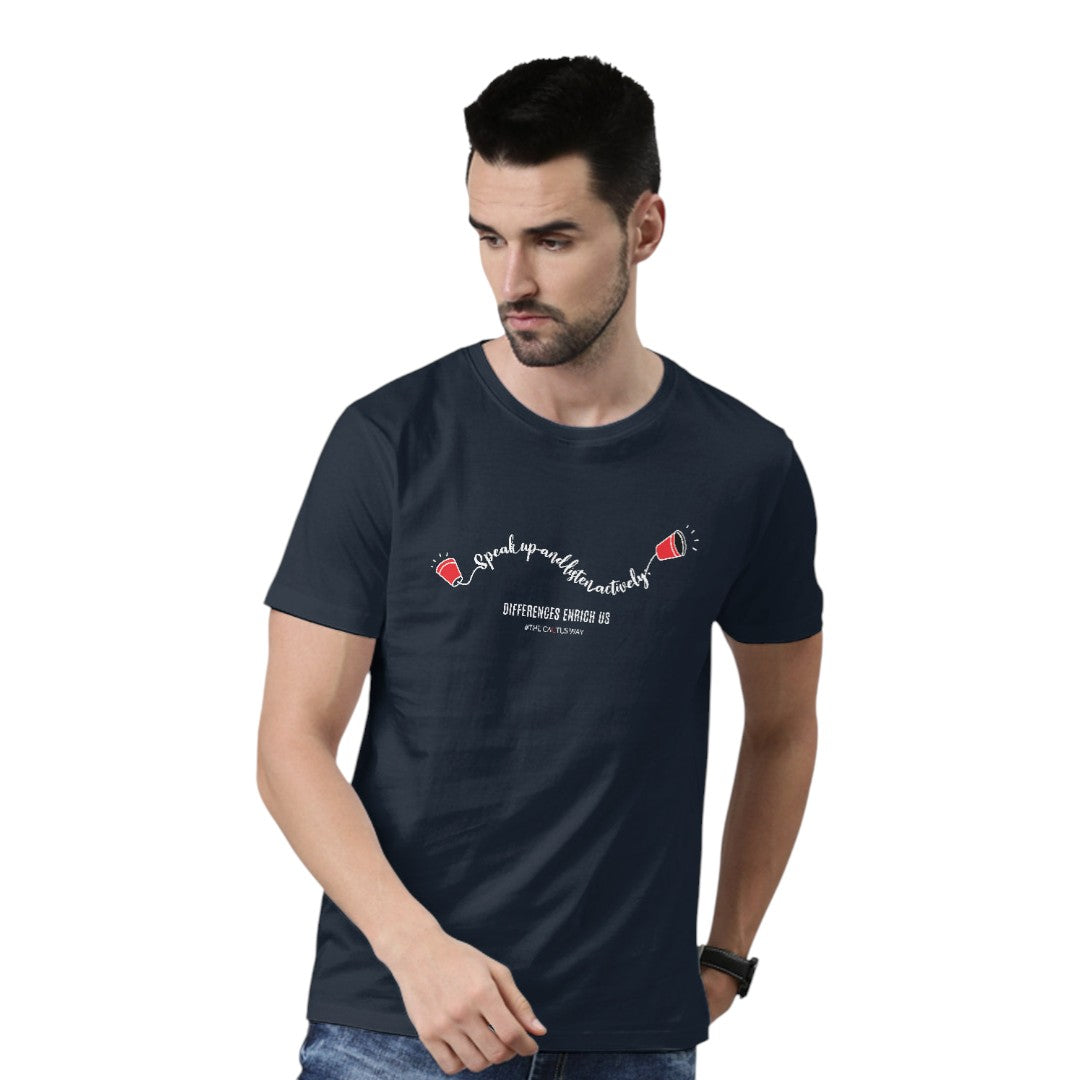Speak Up and Listen Actively Unisex T-Shirt | Macmerise