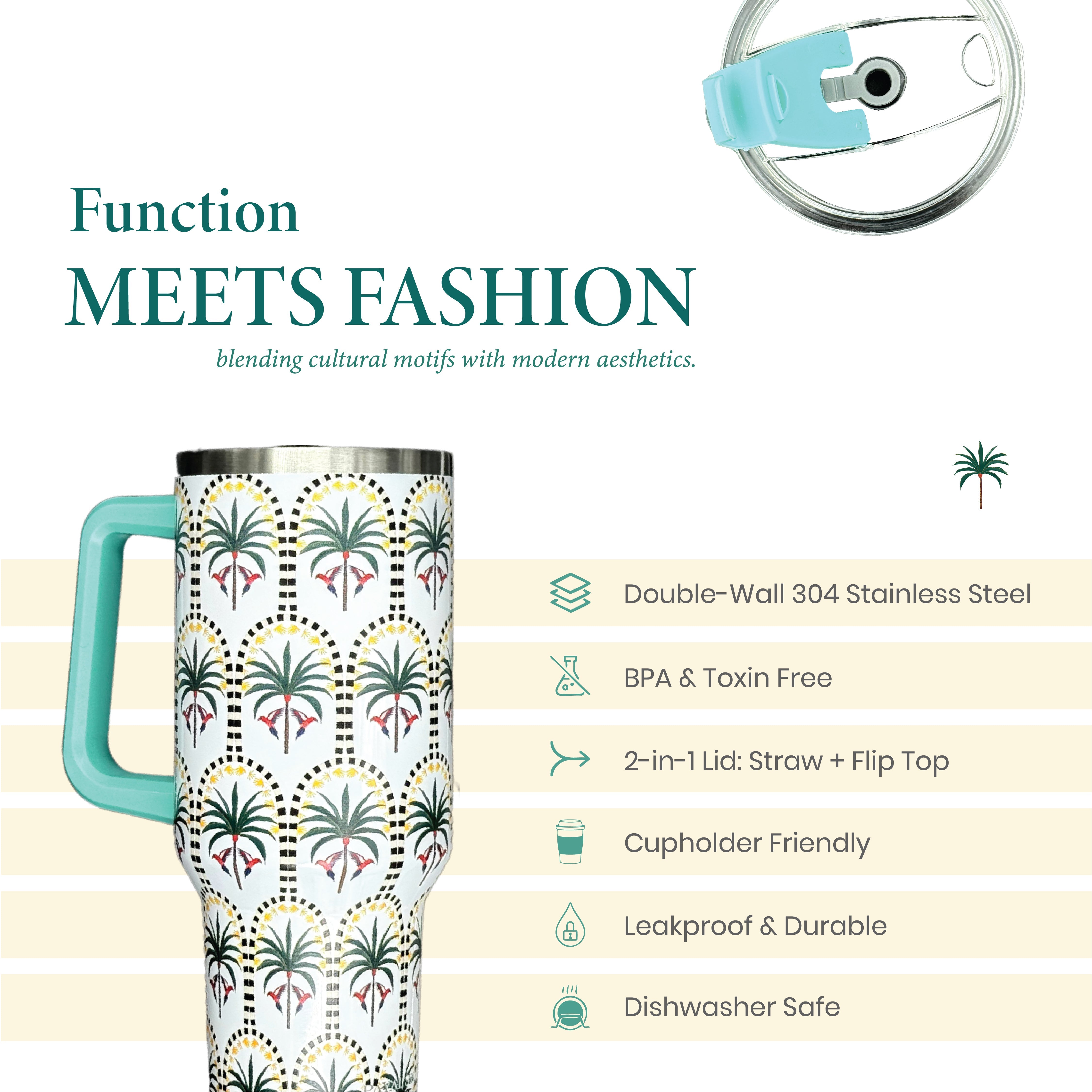 Payal Singhal FOMO Tumbler Aqua Blue | Macmerise