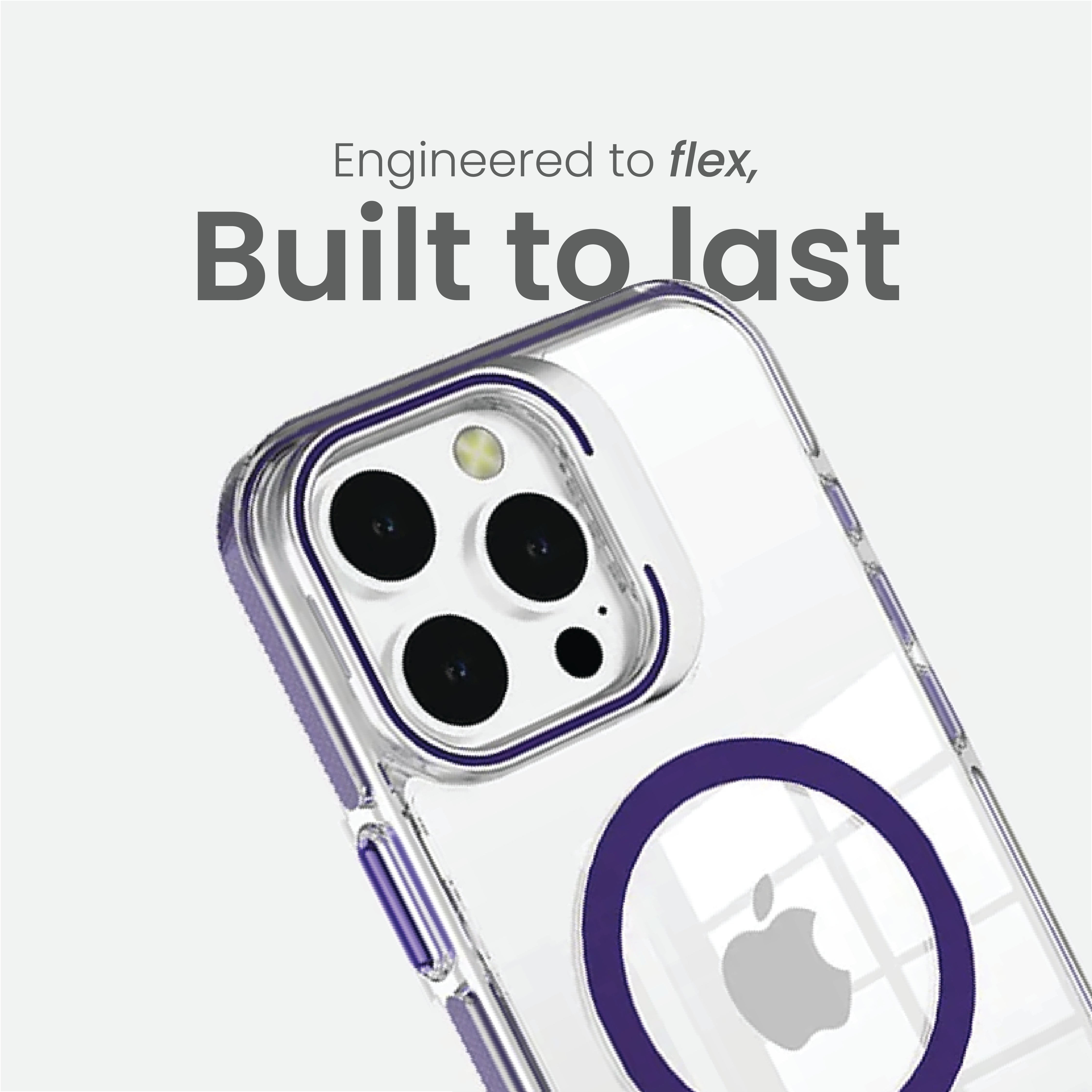 Basics - iPhone 15 Pro Max Cover - Clear Kickstand