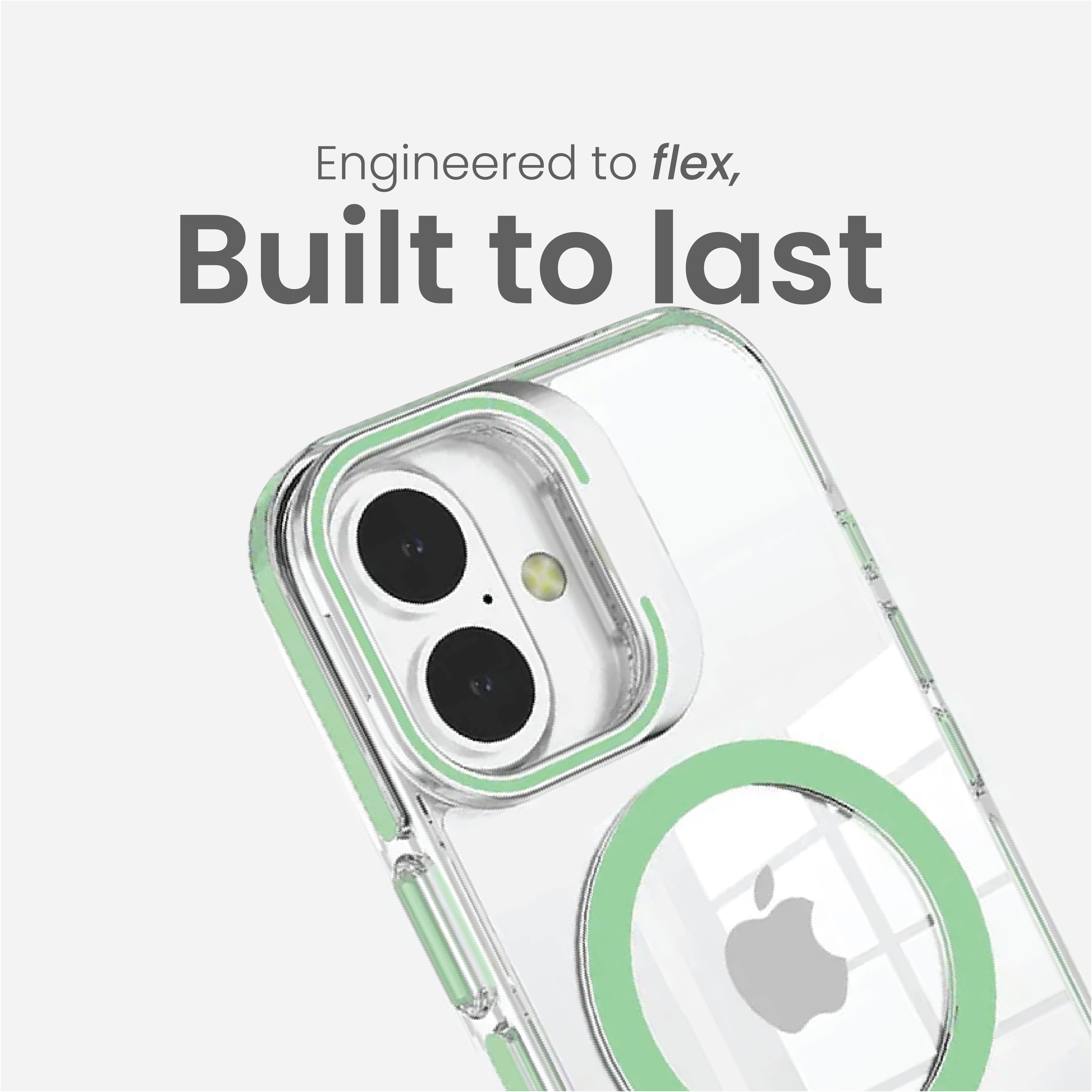 Basics - iPhone 16 Plus Cover - Clear Kickstand