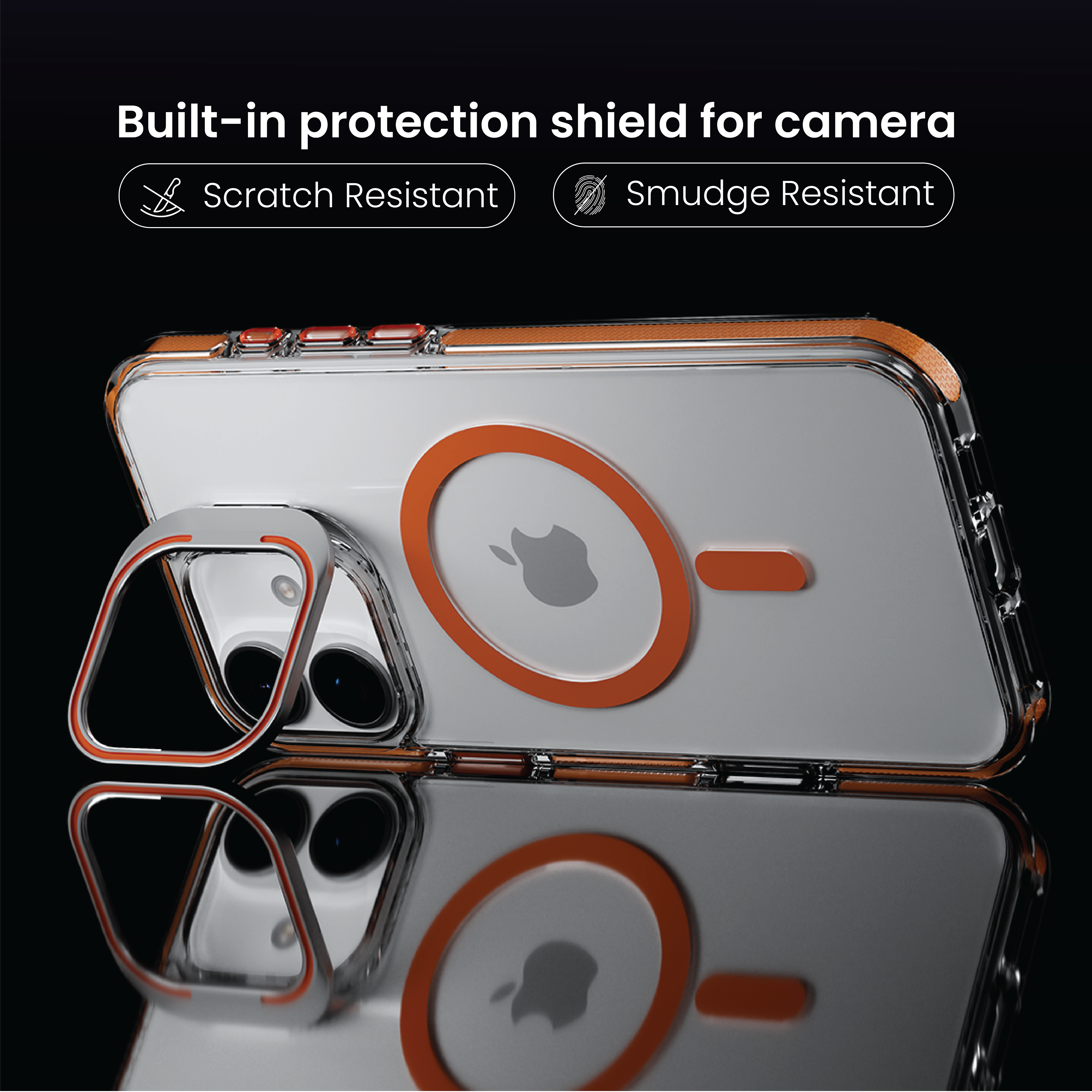 Basics - iPhone 16 Plus Cover - Clear Kickstand