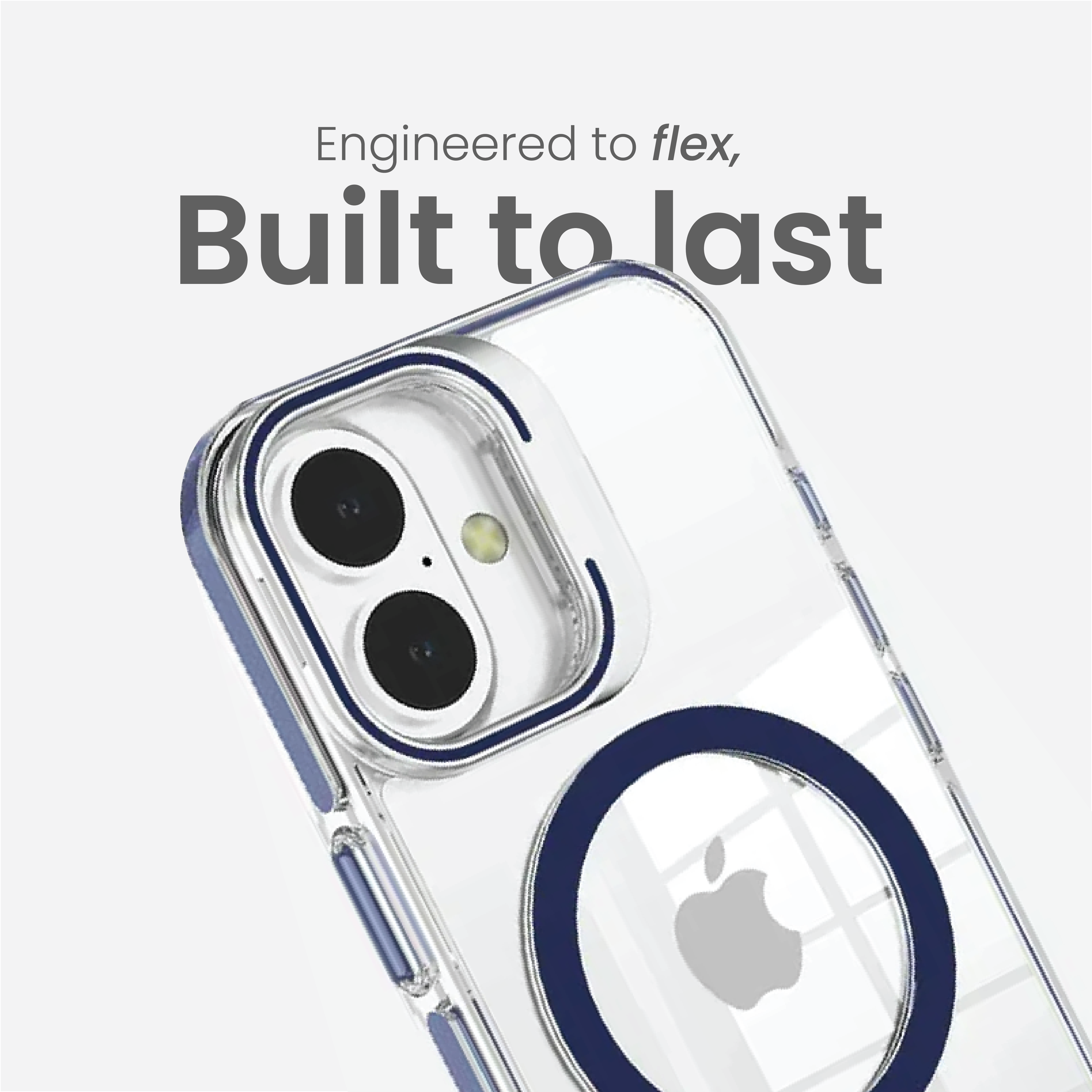 Basics - iPhone 16 Plus Cover - Clear Kickstand