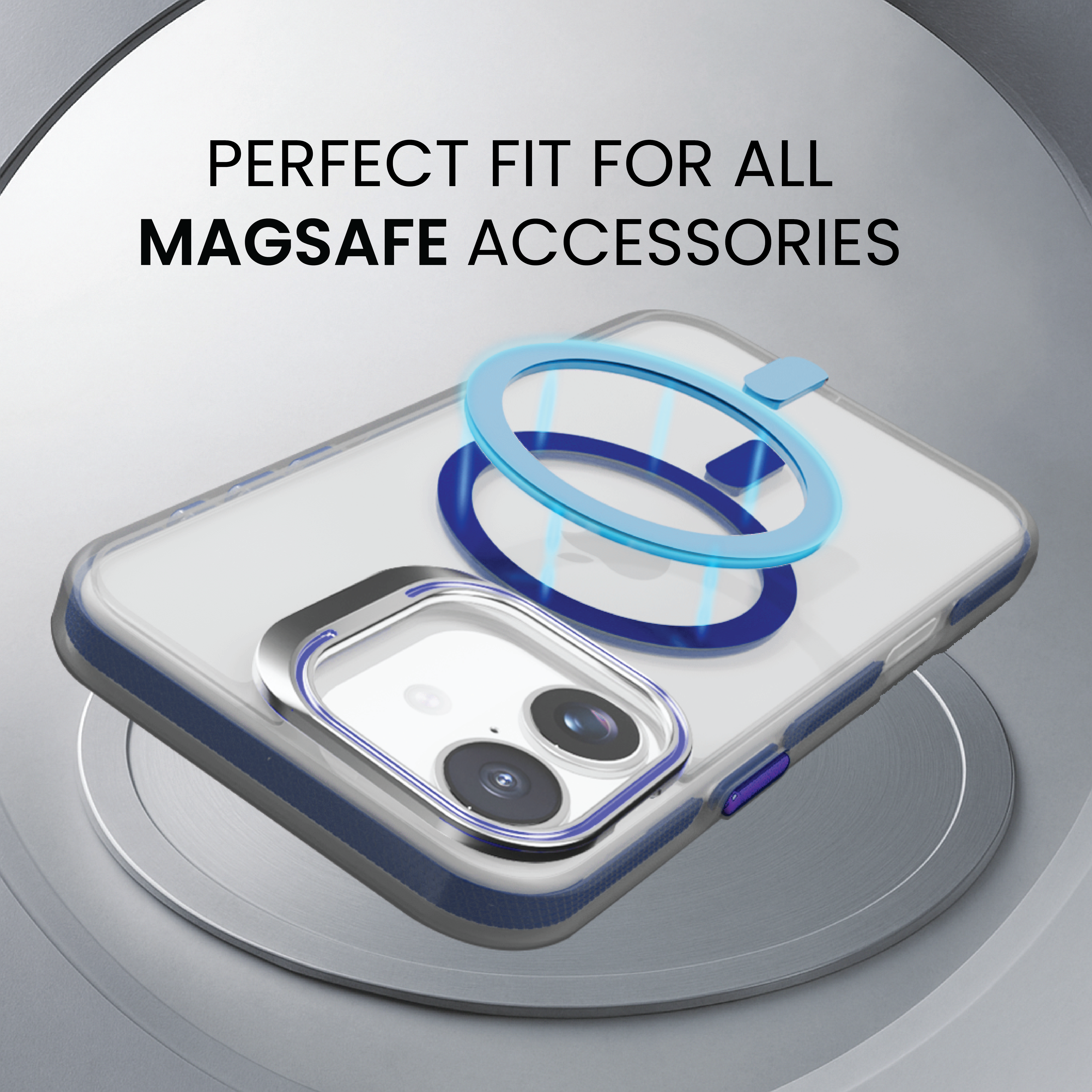 Basics - iPhone 16 Cover - Clear Kickstand