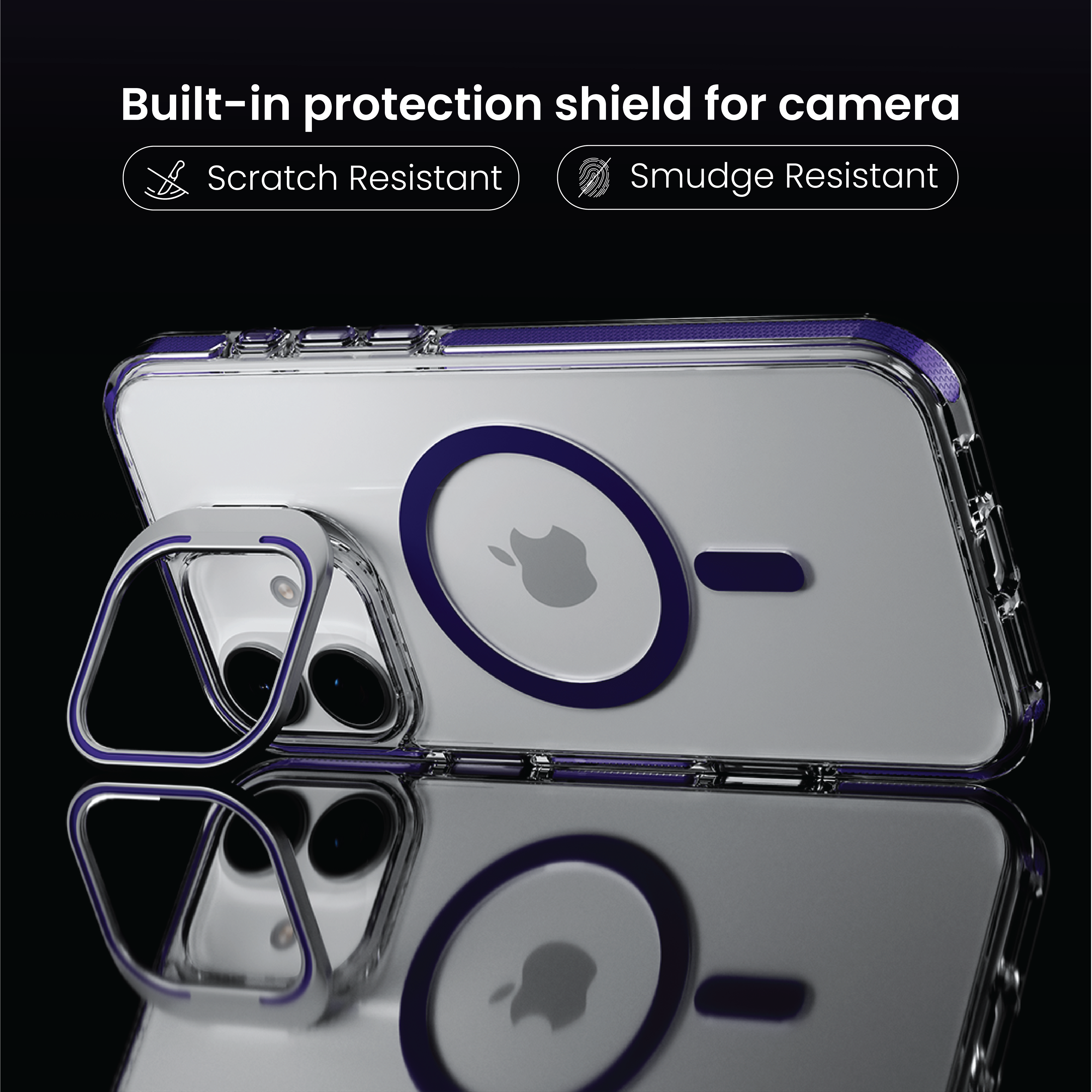 Basics - iPhone 16 Cover - Clear Kickstand