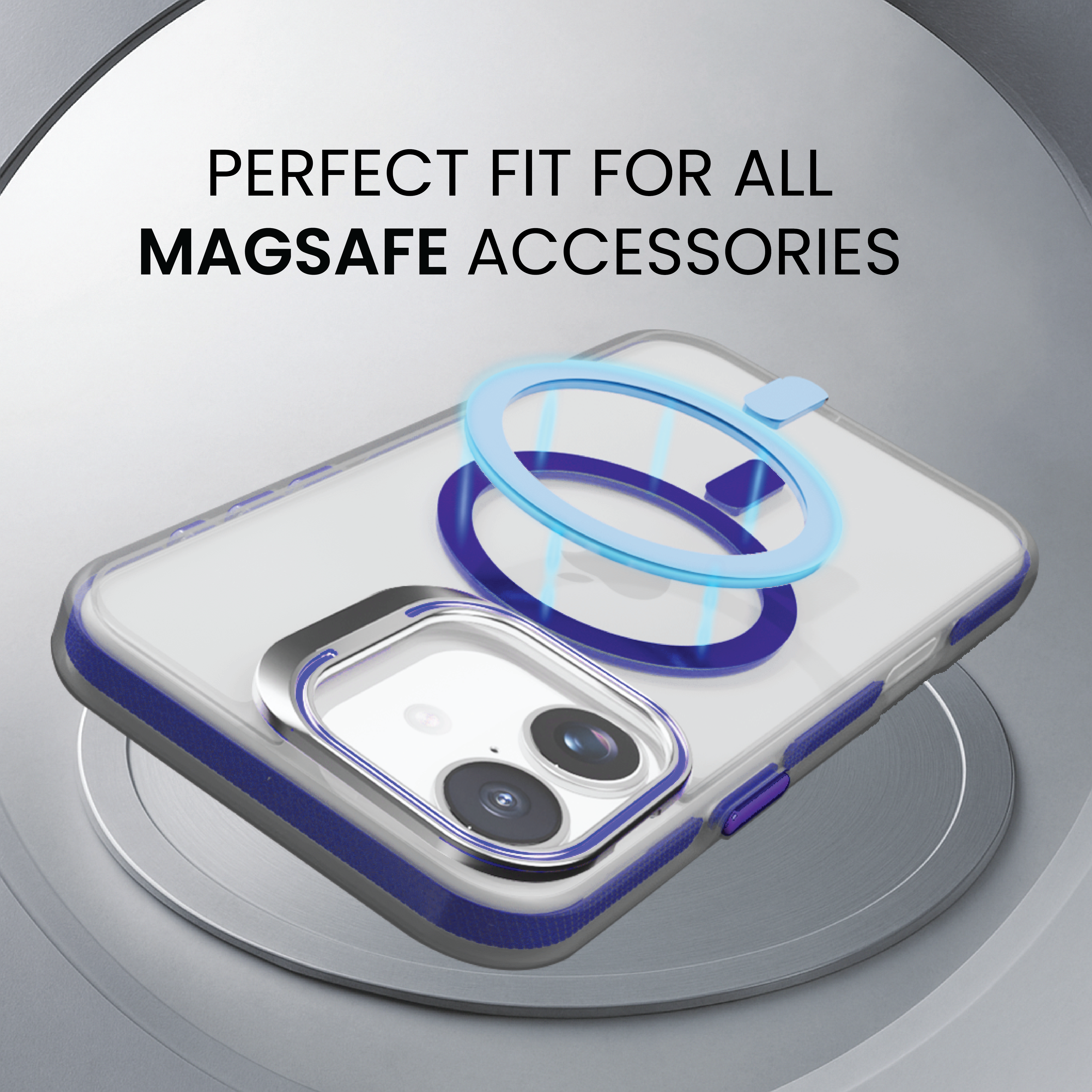 Basics - iPhone 16 Cover - Clear Kickstand