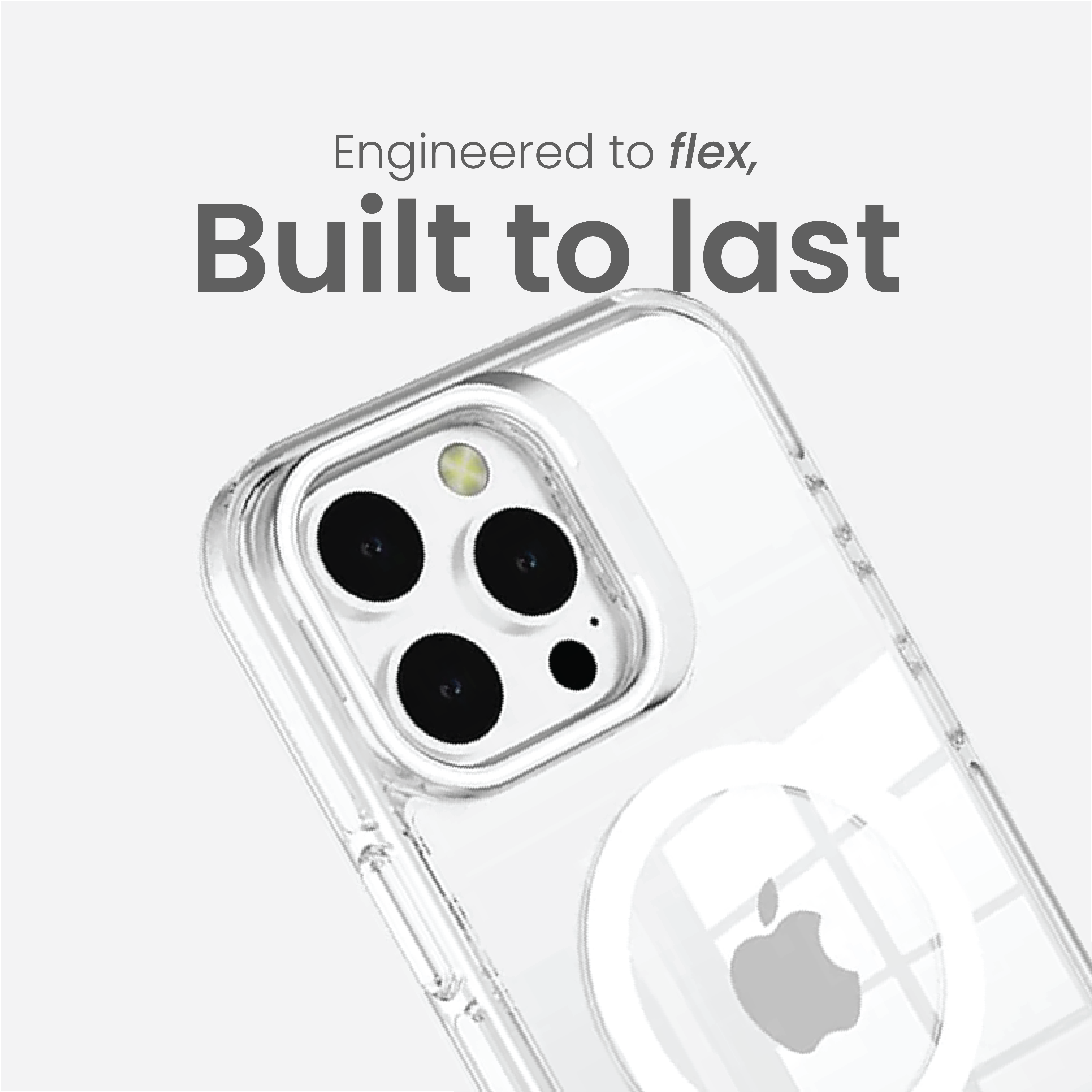 Basics - iPhone 16 Pro Cover - Clear Kickstand