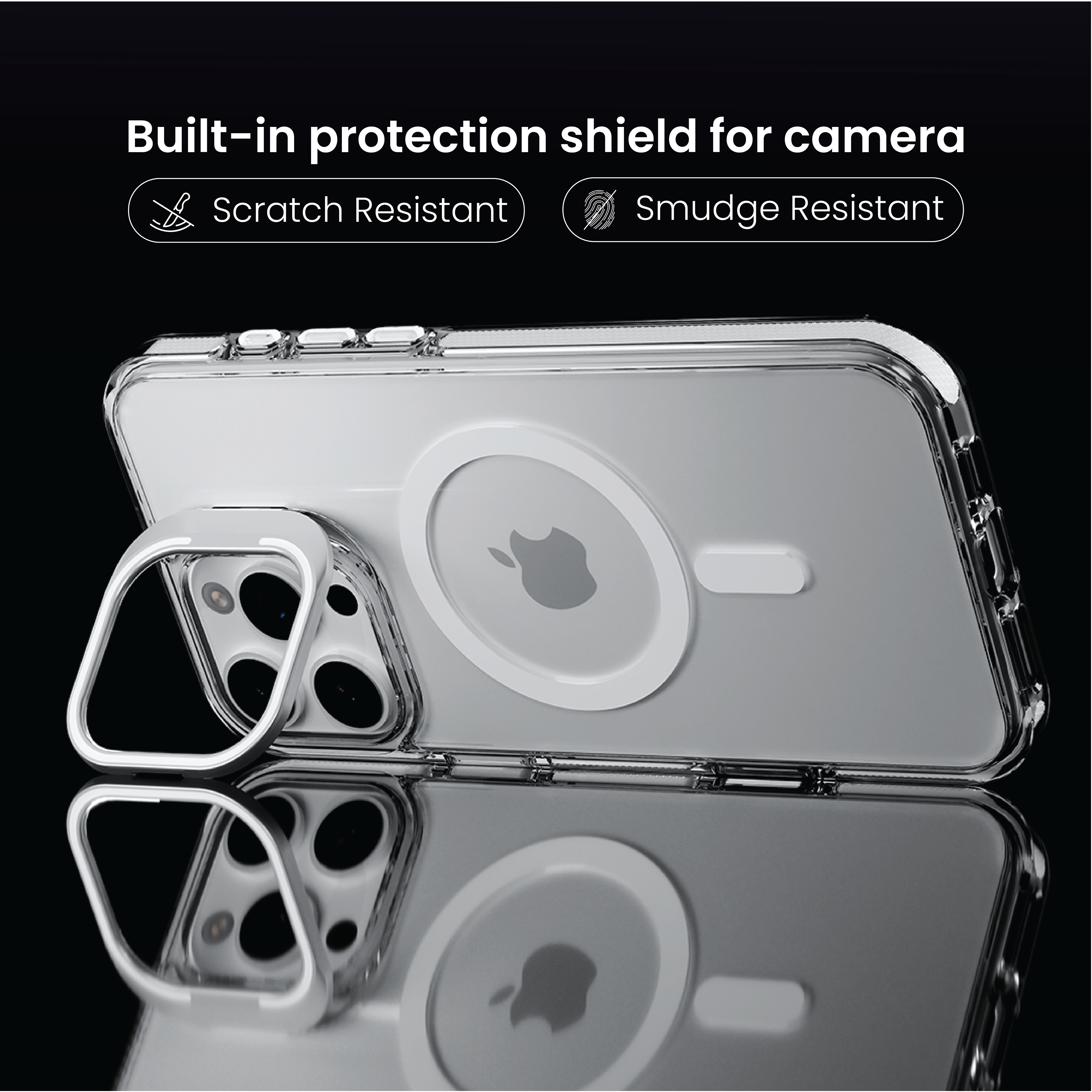 Basics - iPhone 16 Pro Cover - Clear Kickstand