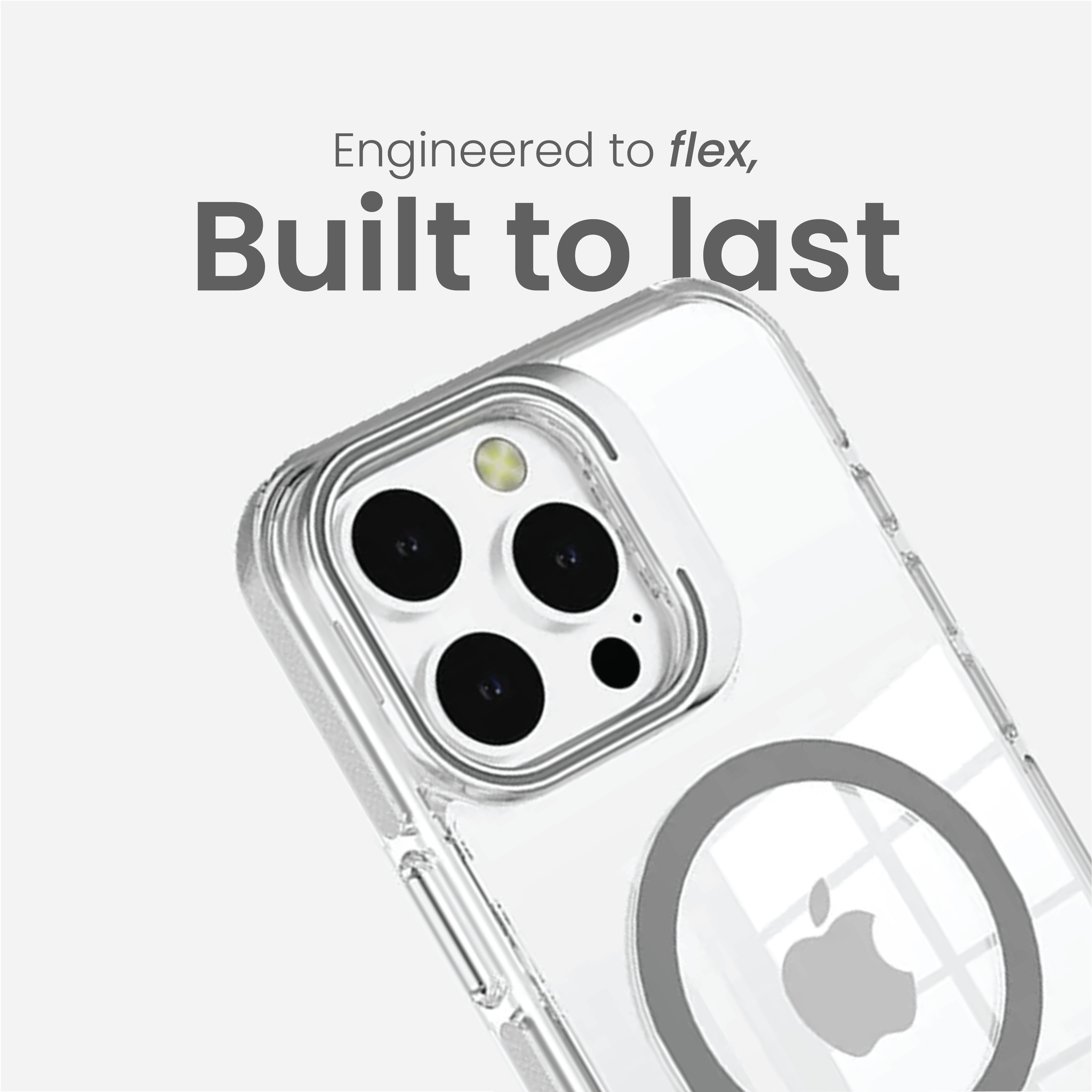 Basics - iPhone 16 Pro Max Cover - Clear Kickstand