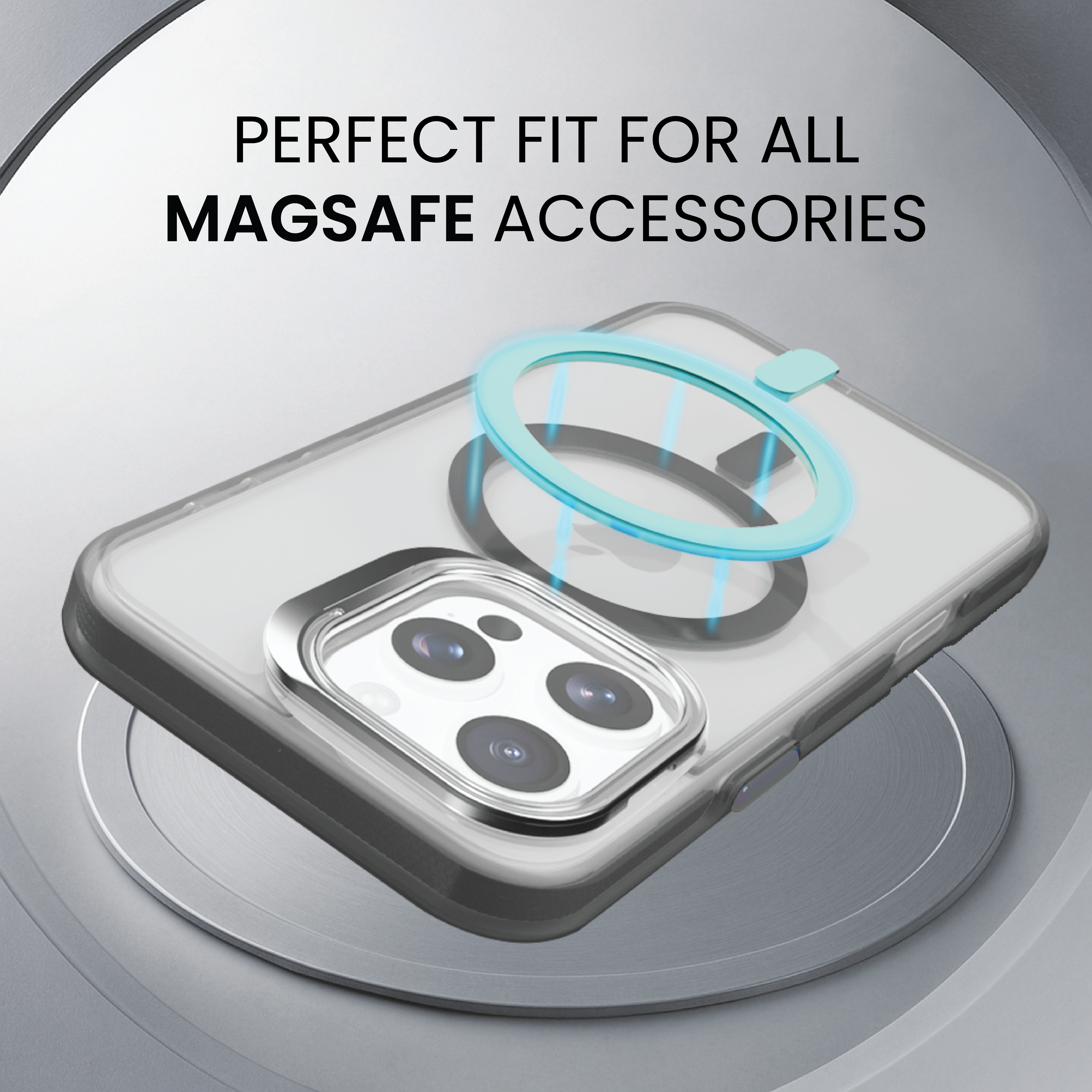 Basics - iPhone 16 Pro Cover - Clear Kickstand