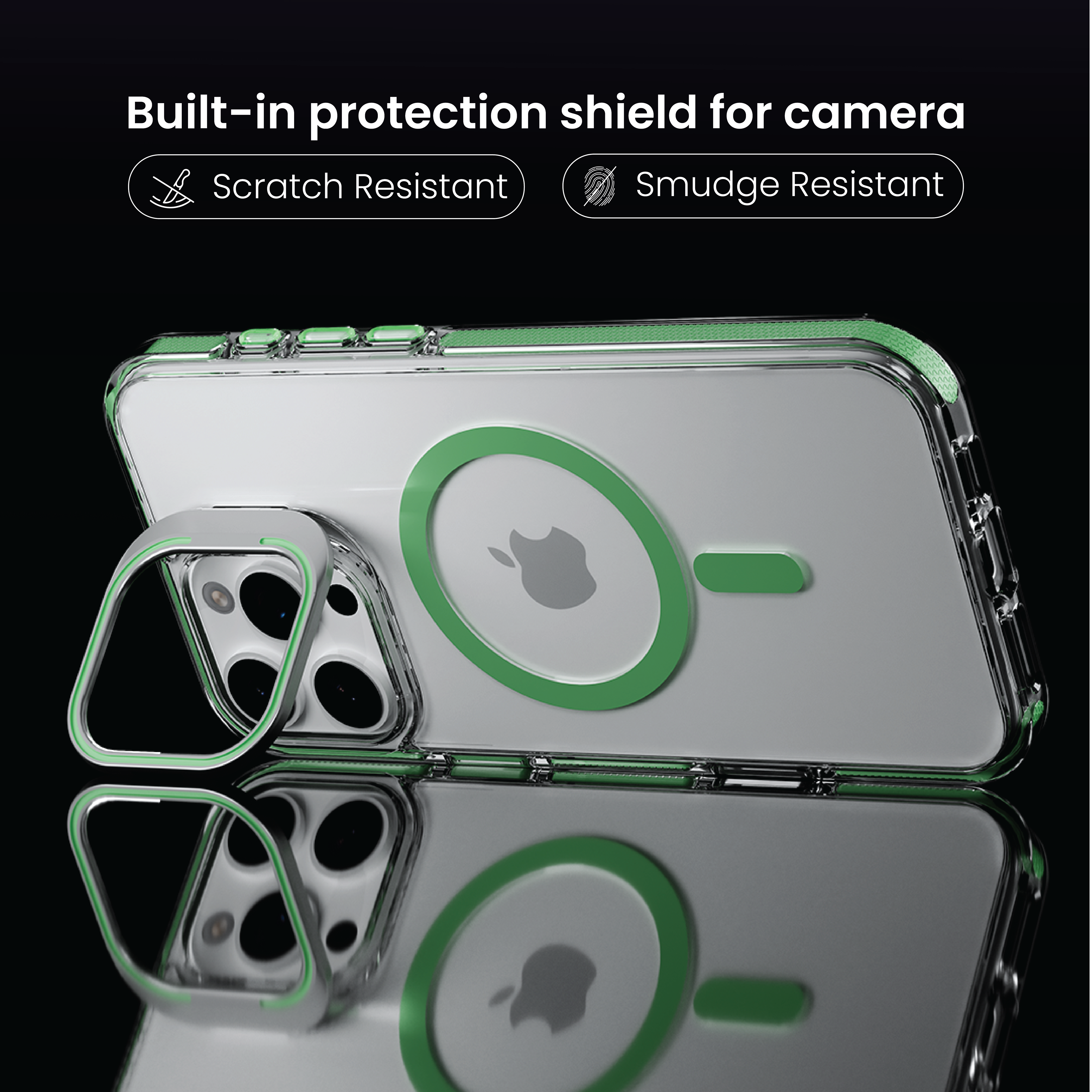 Basics - iPhone 16 Pro Cover - Clear Kickstand