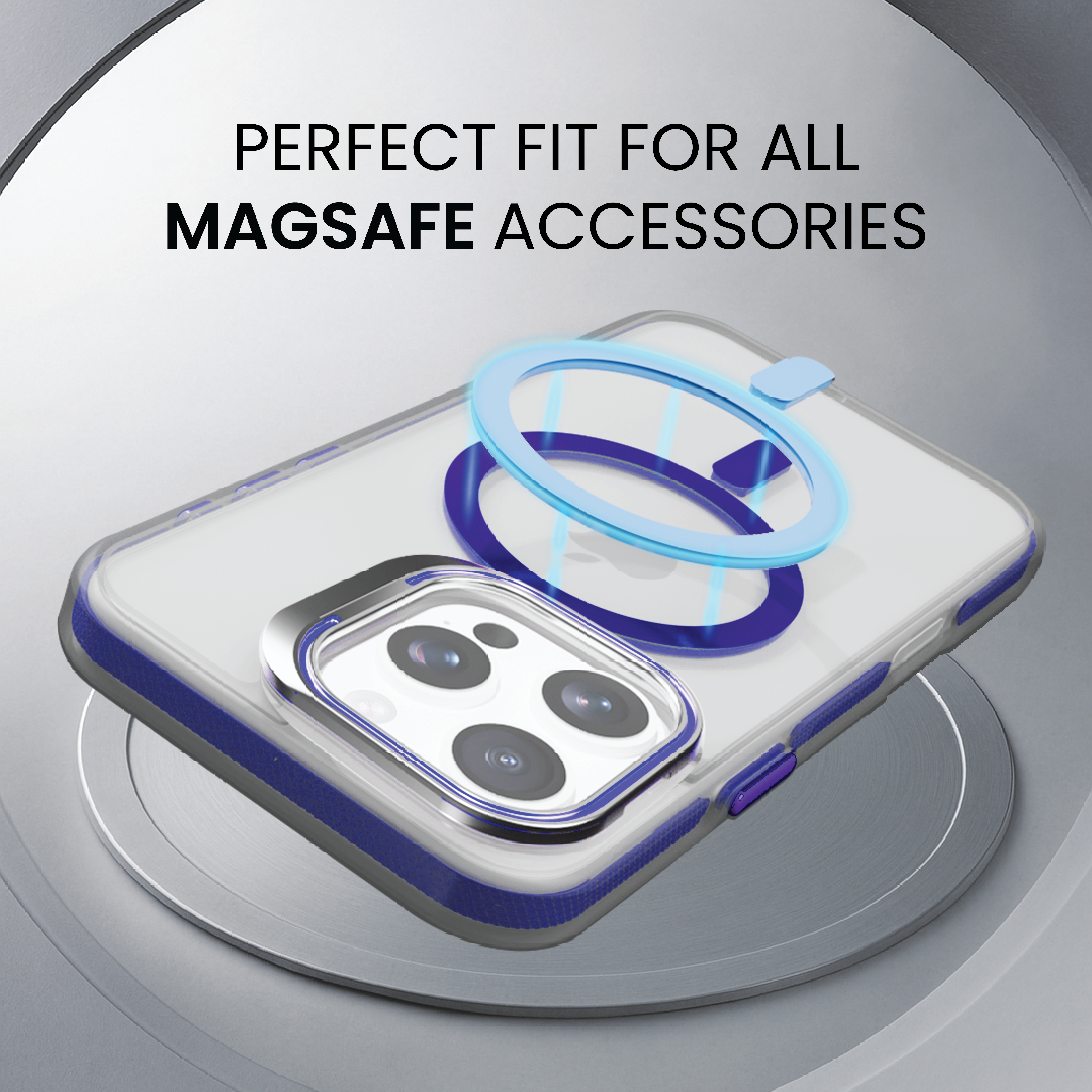 Basics - iPhone 16 Pro Cover - Clear Kickstand