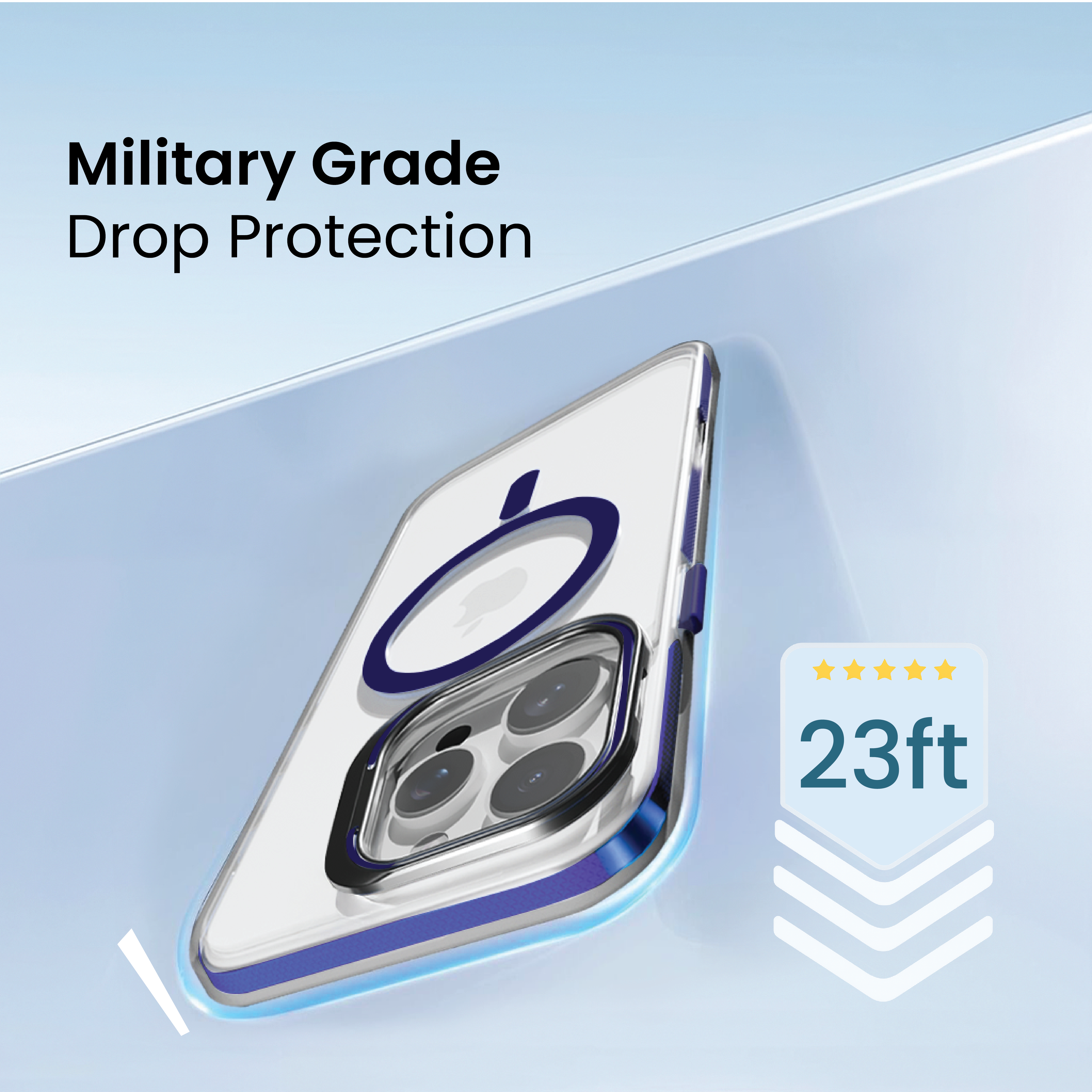 Basics - iPhone 16 Pro Cover - Clear Kickstand