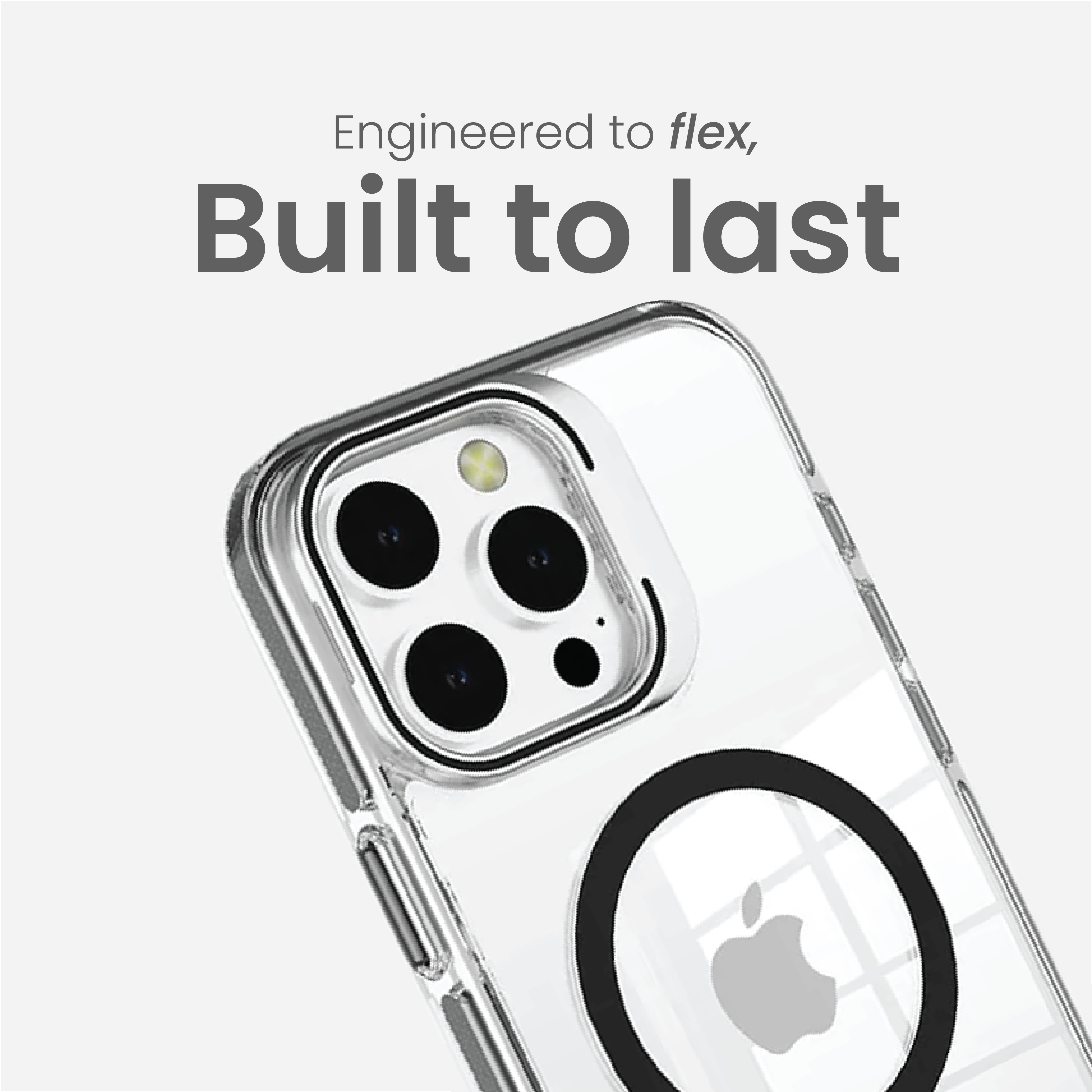 Basics - iPhone 16 Pro Cover - Clear Kickstand