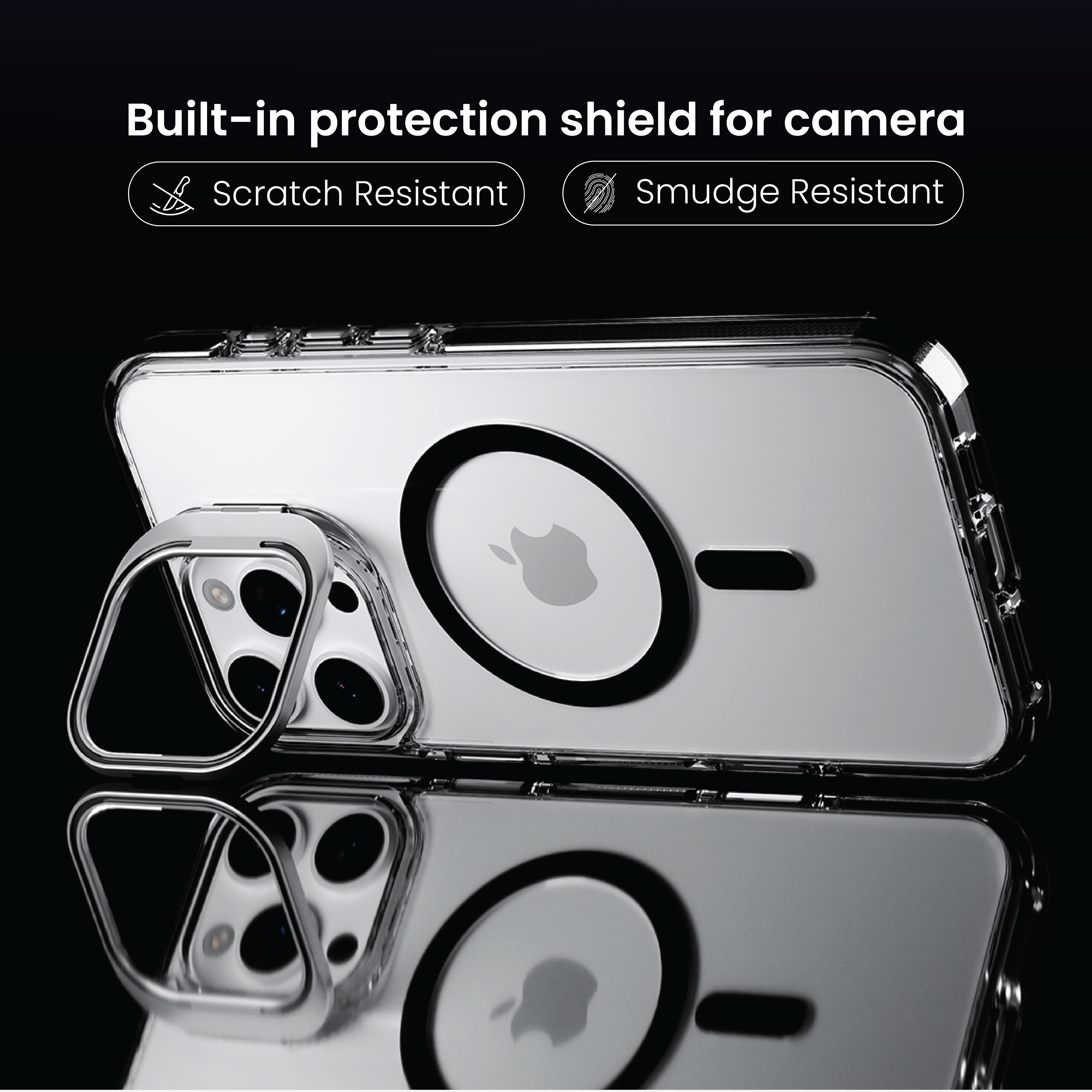 Basics - iPhone 16 Pro Cover - Clear Kickstand