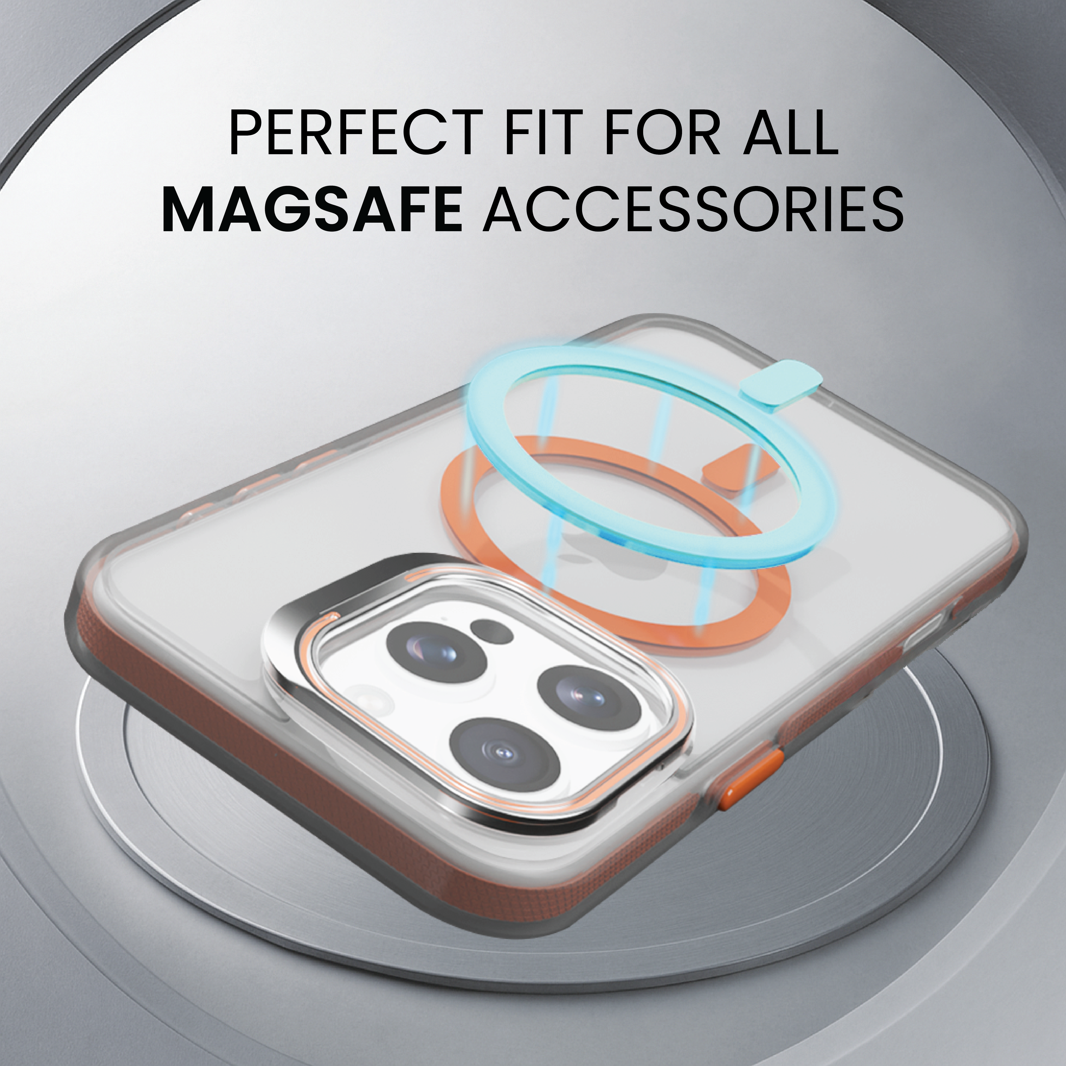 Basics - iPhone 16 Pro Max Cover - Clear Kickstand