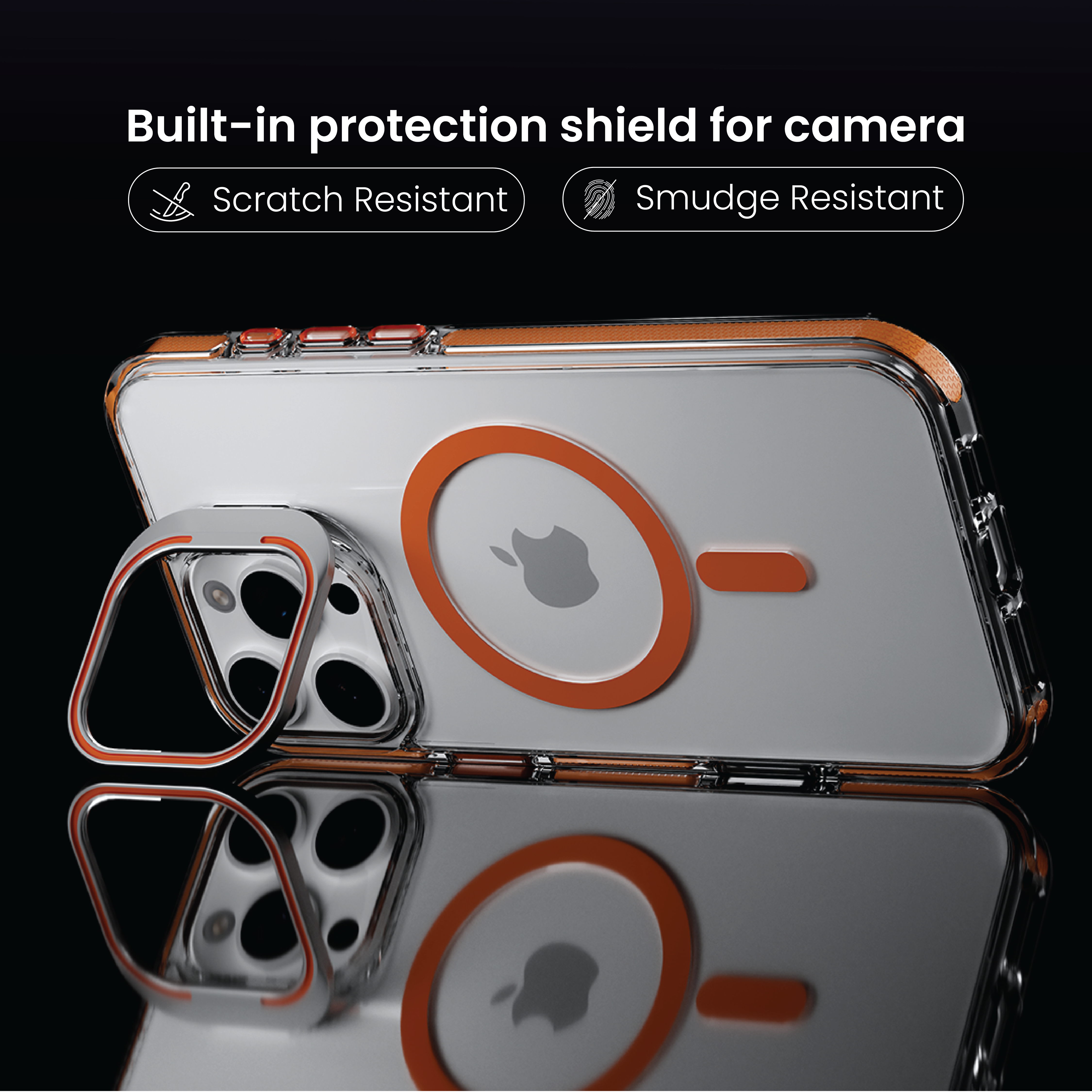 Basics - iPhone 16 Pro Cover - Clear Kickstand