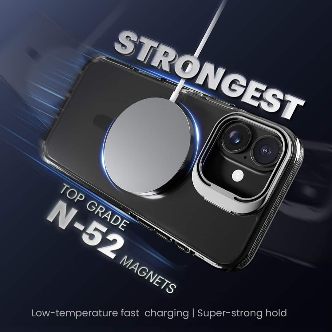 Basics - iPhone 17 Pro Cover - Clear Kickstand