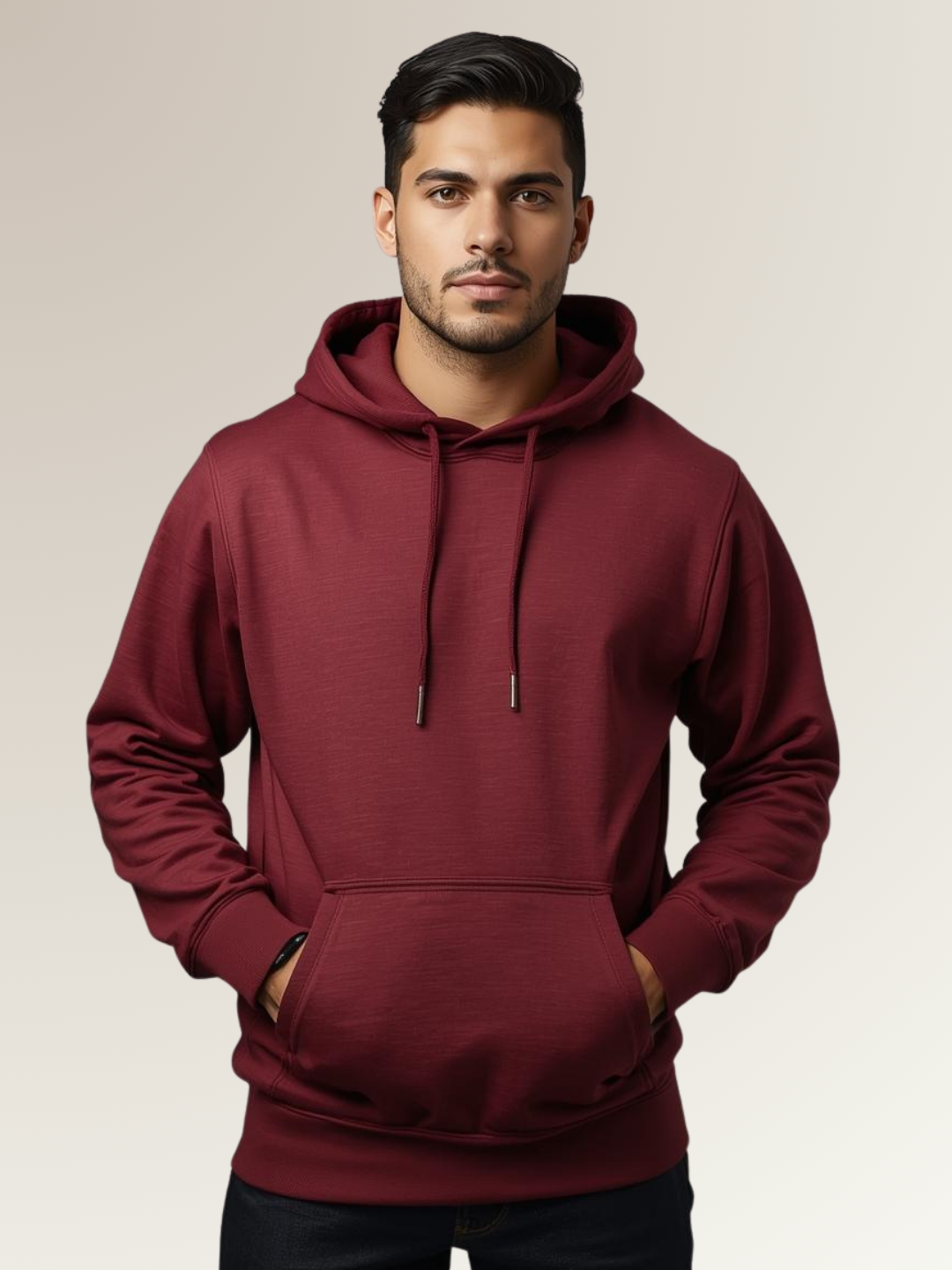 Basics - Mens Hoodie Maroon