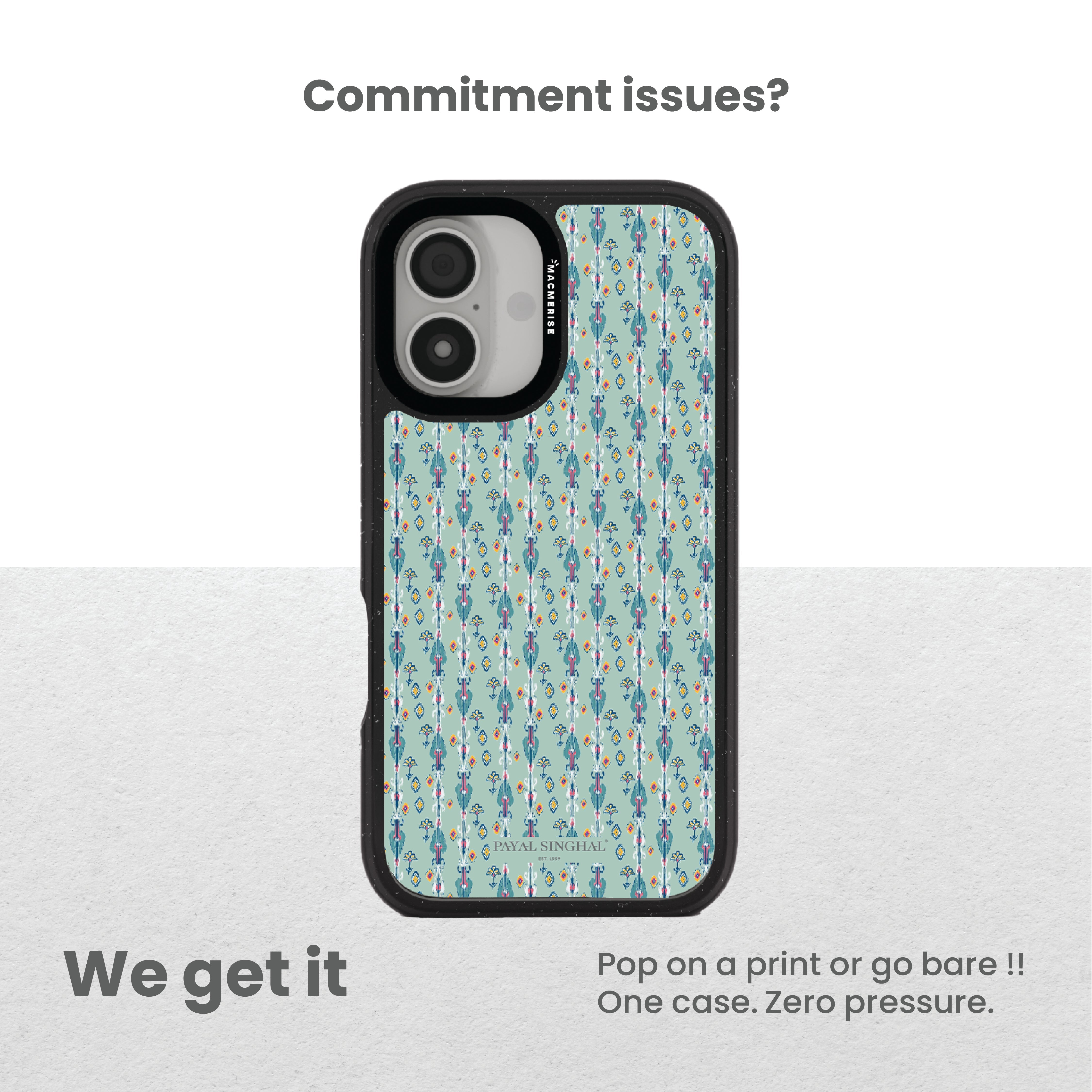 Payal Singhal Blue Ikat - iPhone 16 Pro Max Cover - Situationship