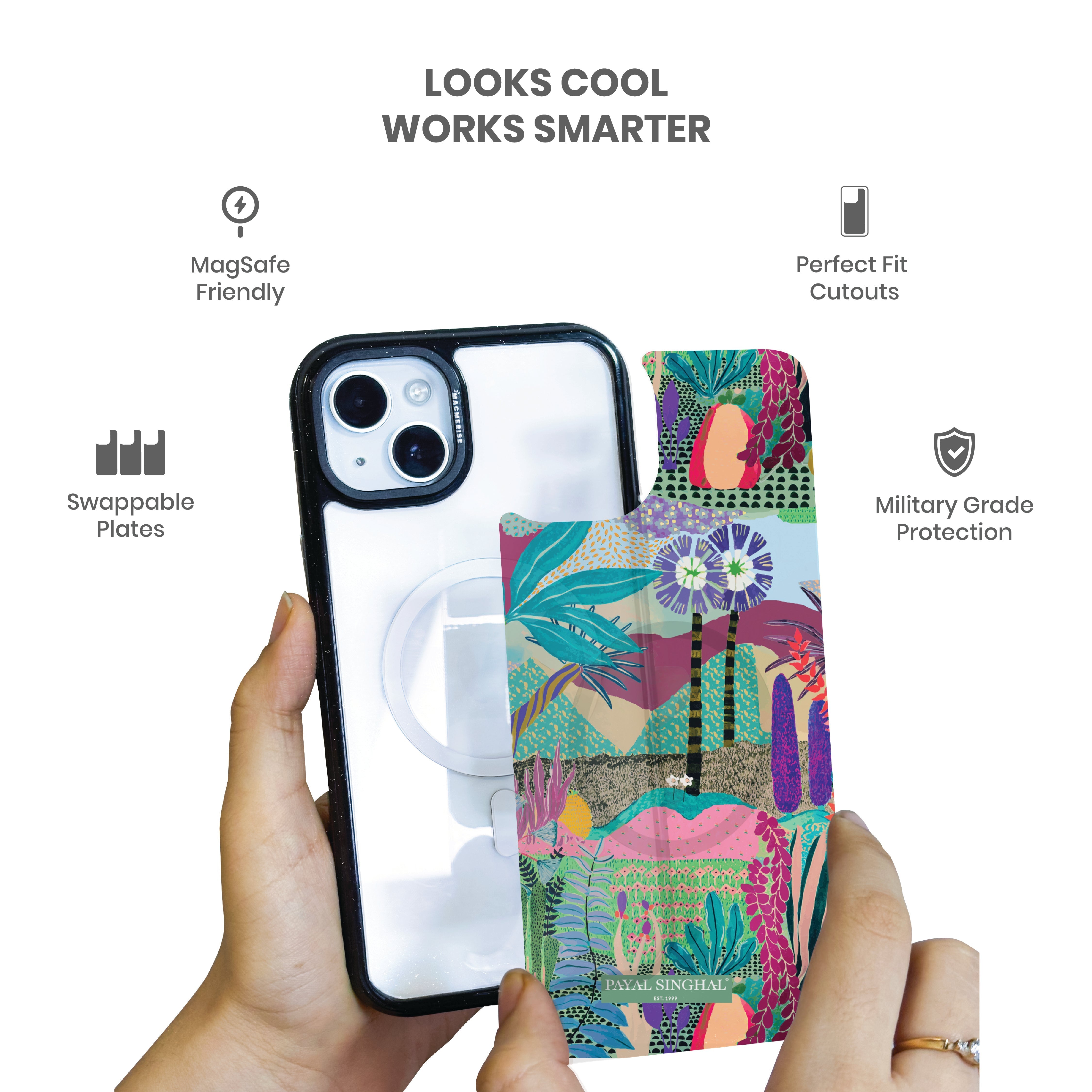 Payal Singhal Wanderlust aqua - iPhone 15 Plus Cover - Situationship