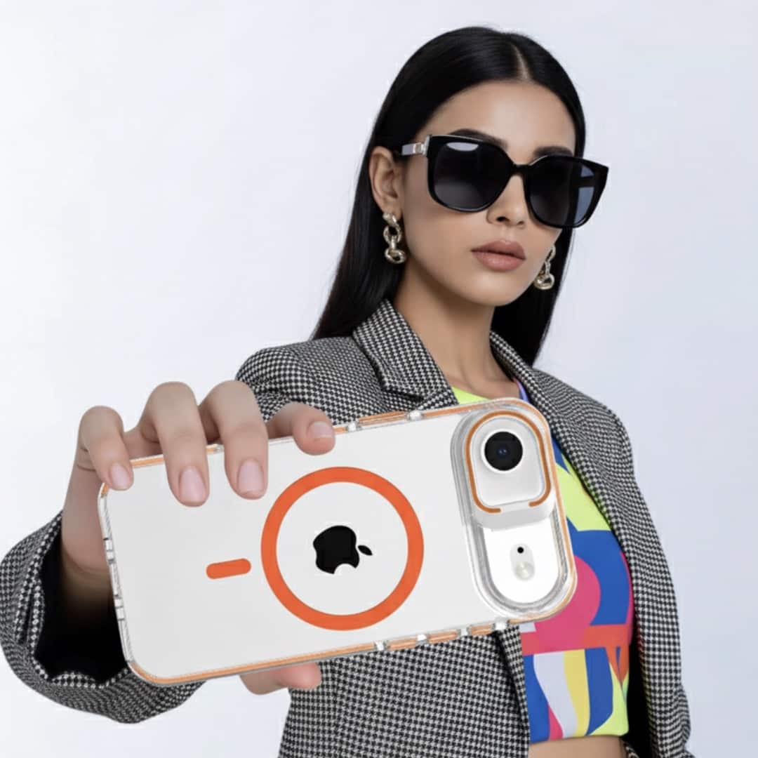 Basics - iPhone 17 Pro Max Cover - Clear Kickstand