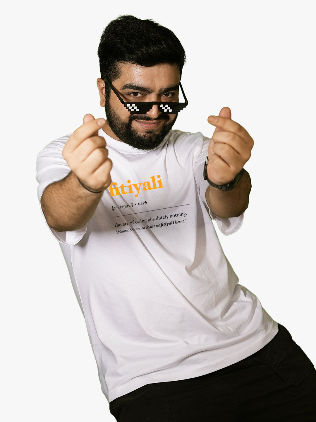 Fitiyali - Mens Oversized T-Shirt White