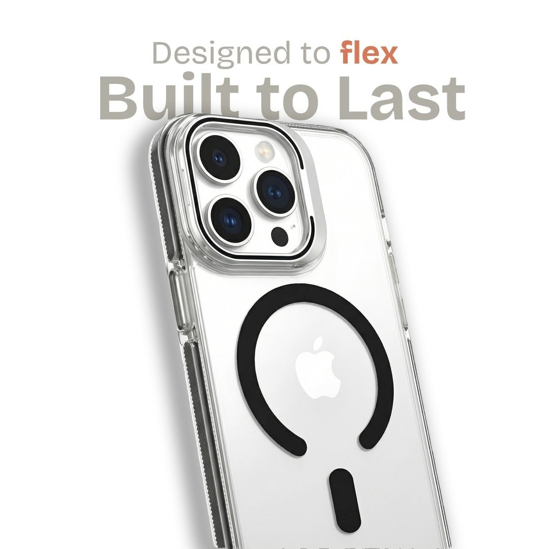 Clear Kickstand iPhone Case for iPhone 17 Pro Max Black | Macmerise