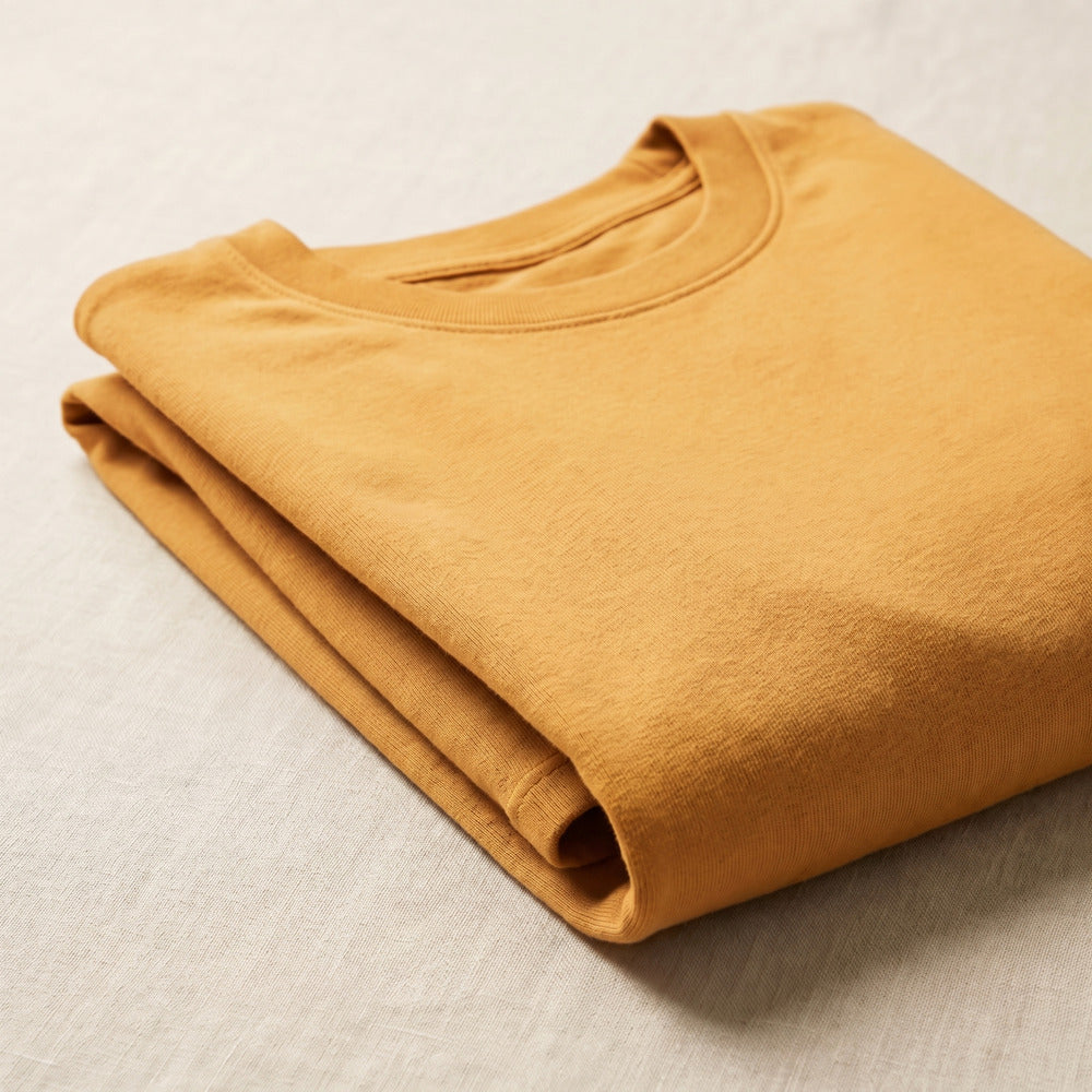 Classic Golden Yellow Unisex T-Shirt - detail view | Macmerise