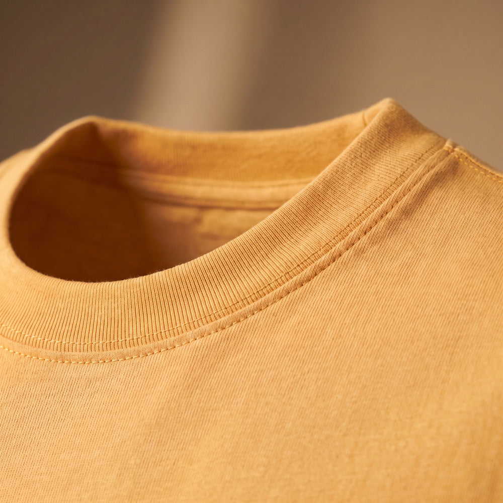 Classic Golden Yellow Unisex T-Shirt - detail view | Macmerise