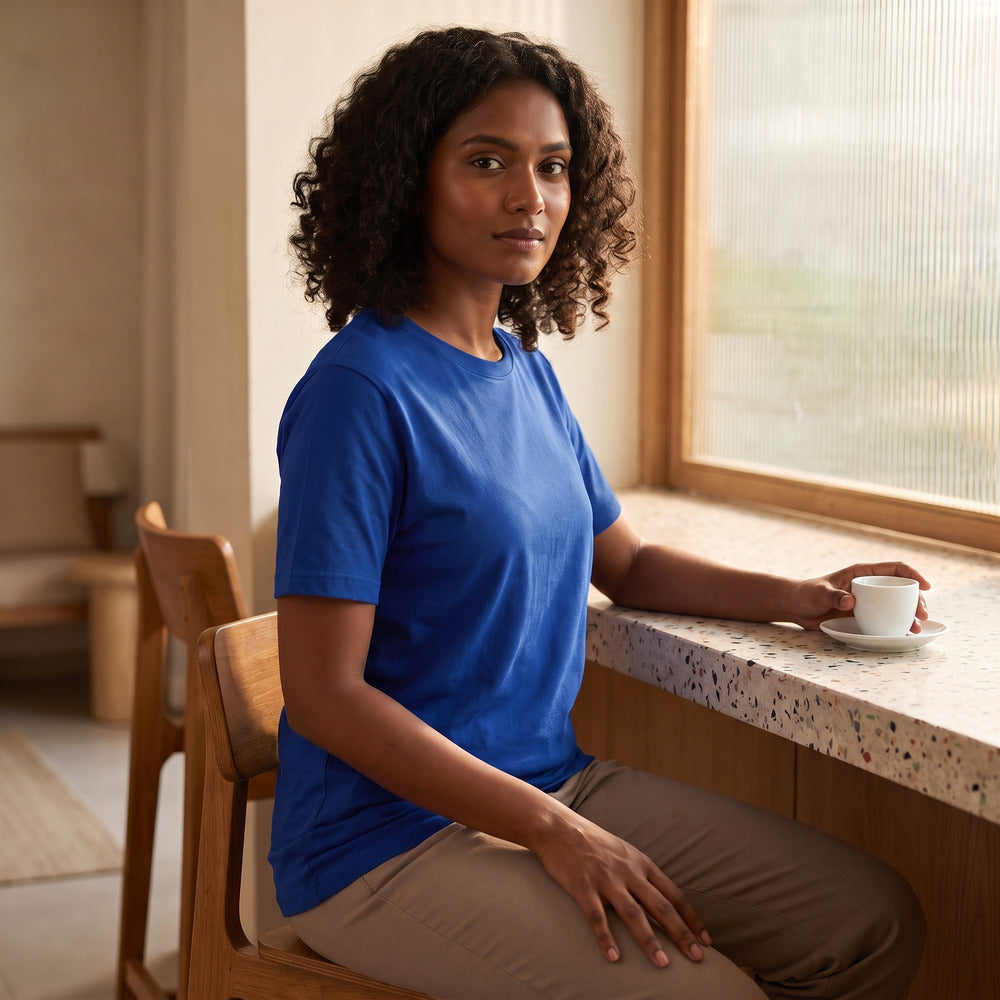 Classic Royal Blue Unisex T-Shirt - detail view | Macmerise