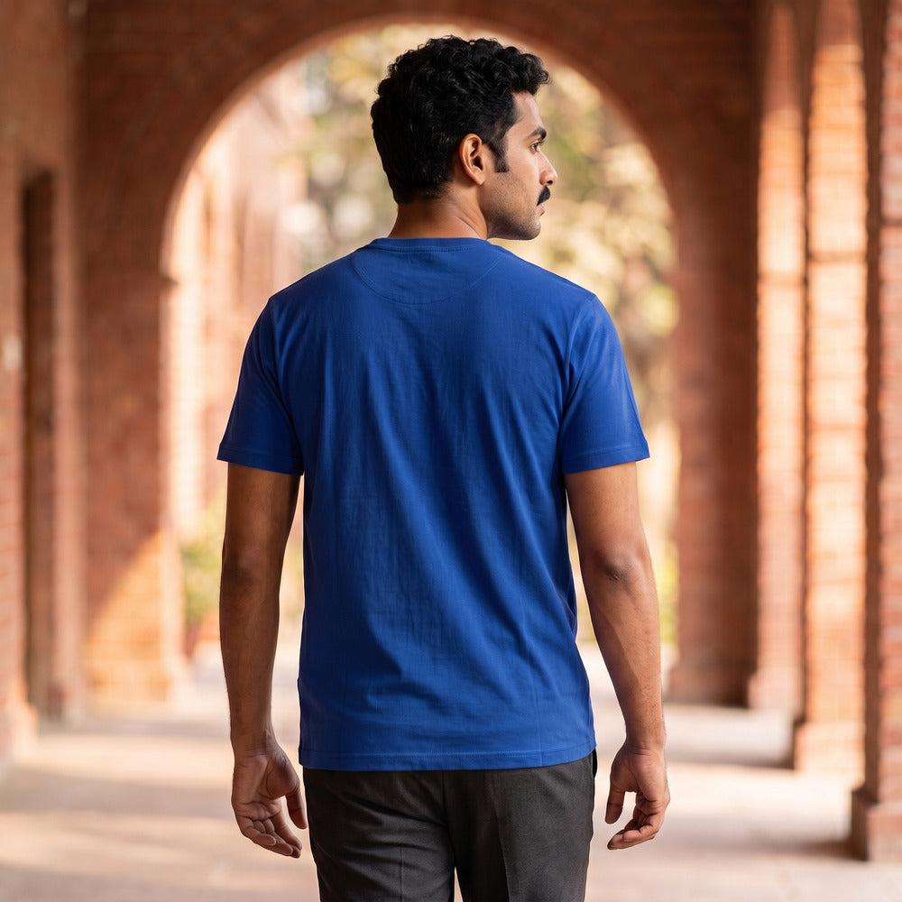 Classic Royal Blue Unisex T-Shirt - detail view | Macmerise