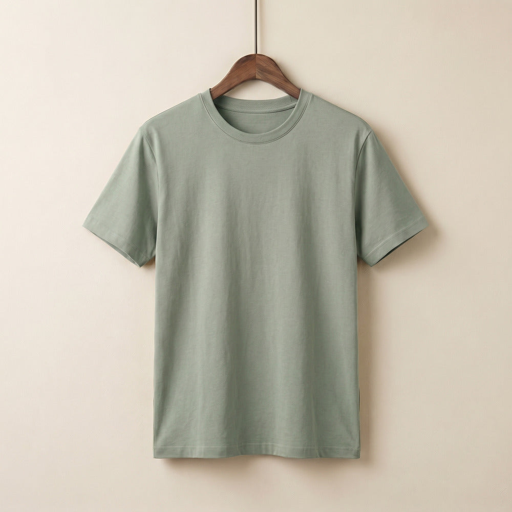 Classic Sage Green Unisex T-Shirt - front view | Macmerise